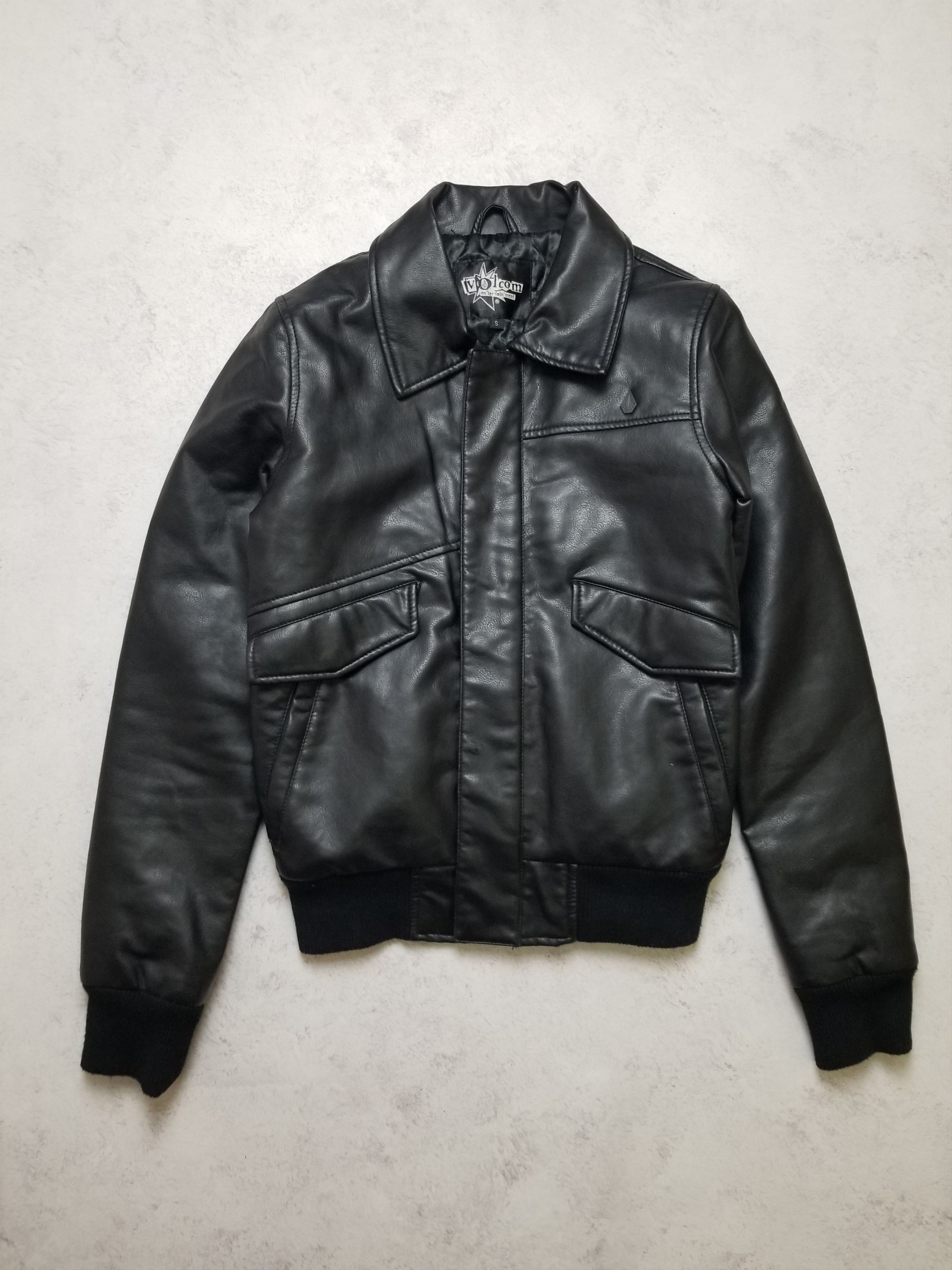 Volcom Volcom Entertainment Faux Leather Biker style rider jacket Size US S / EU 44-46 / 1 - 1 Thumbnail