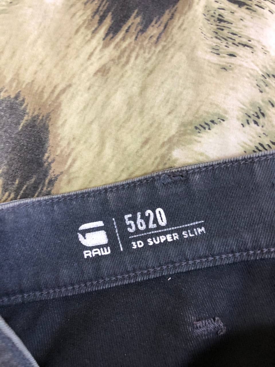 G-Star G Star Raw Jeans 5620 3D Slim Denim Button Fly Moto Stretch Size US 29 - 2 Thumbnail