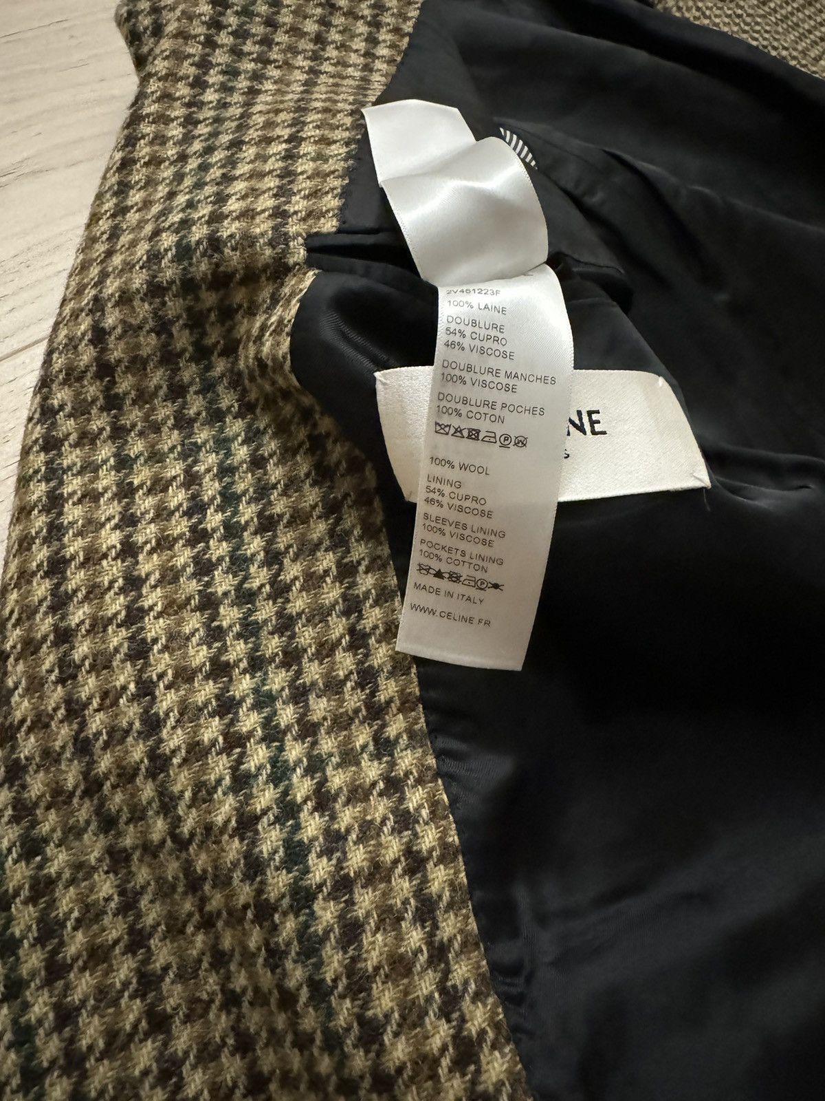 Celine Celine Tournon Houndstooth Prince of Wales Blazer Size US L / EU 52-54 / 3 - 7 Thumbnail