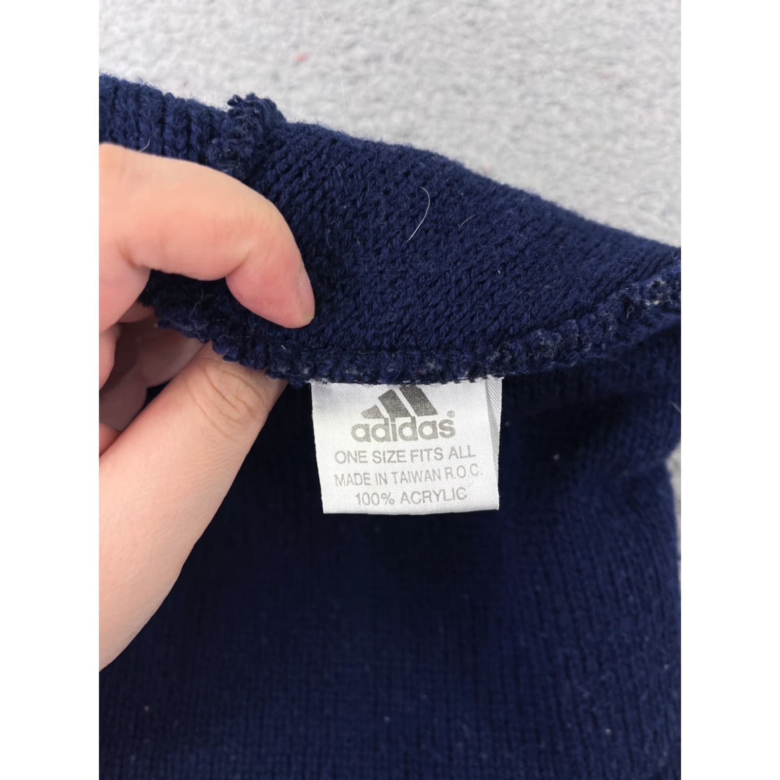 Adidas Adidas Beanie Hat Adult One Size Blue Knit 100% Acrylic Winter Snow Ski Men Beanie Accessories Size ONE SIZE - 6 Thumbnail