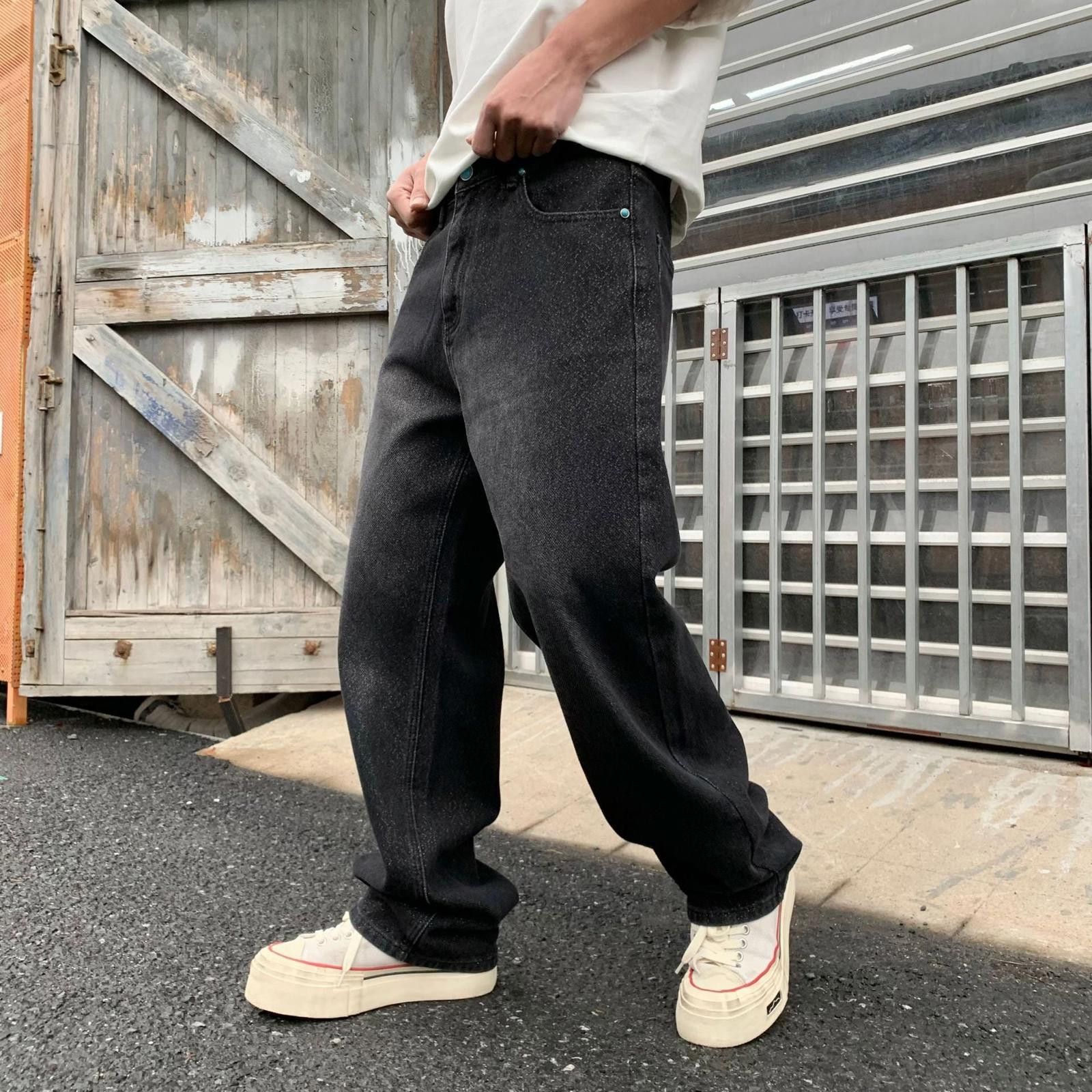 Japanese Brand Black Baggy Loose Fit Casual Denim Jeans Size US 32 / EU 48 - 2 Thumbnail