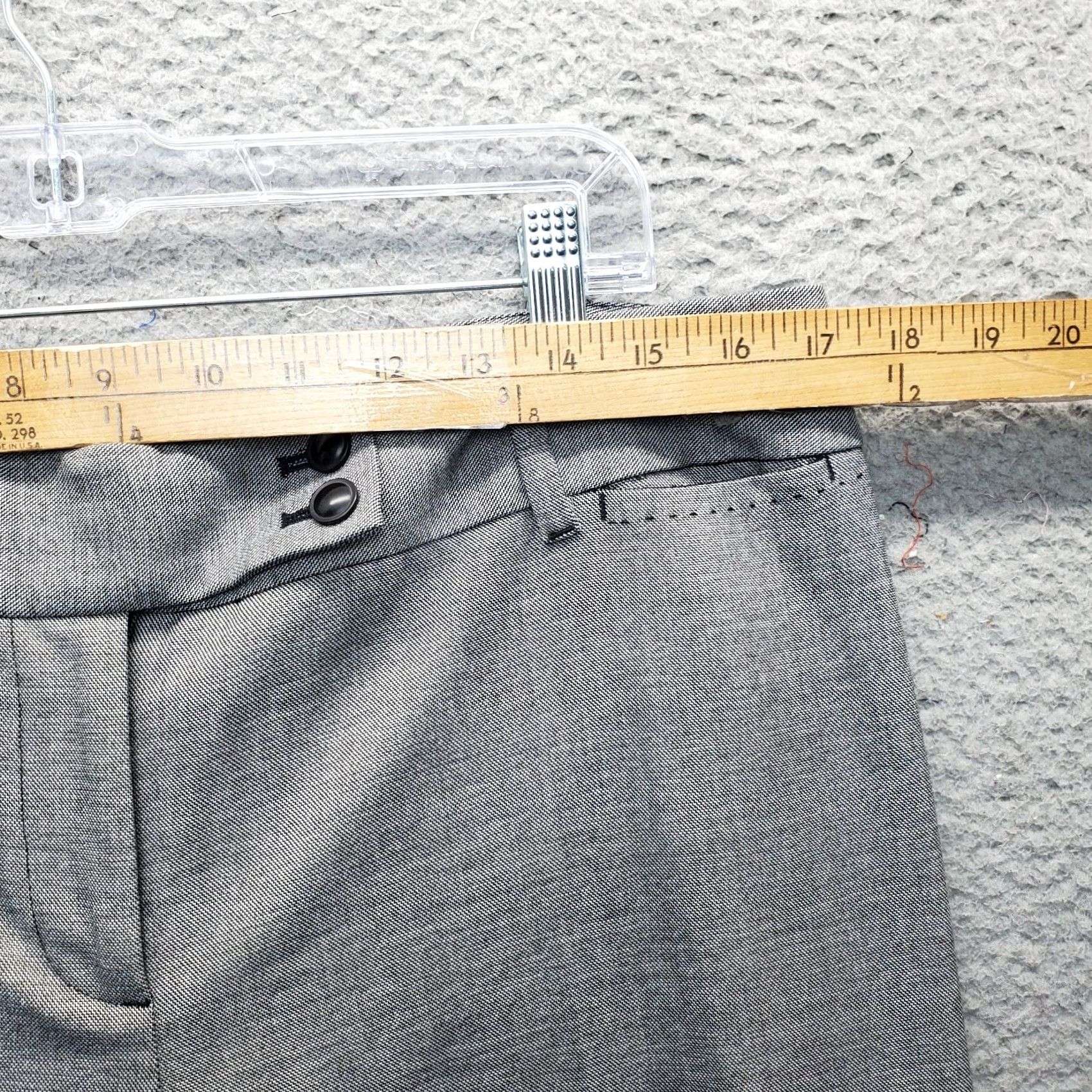 Loft LOFT 2 Piece Suit Jacket & Marisa Pants Womens 12/14 Gray Formal Single Breasted Size 34" / US 12 / IT 48 - 4 Thumbnail