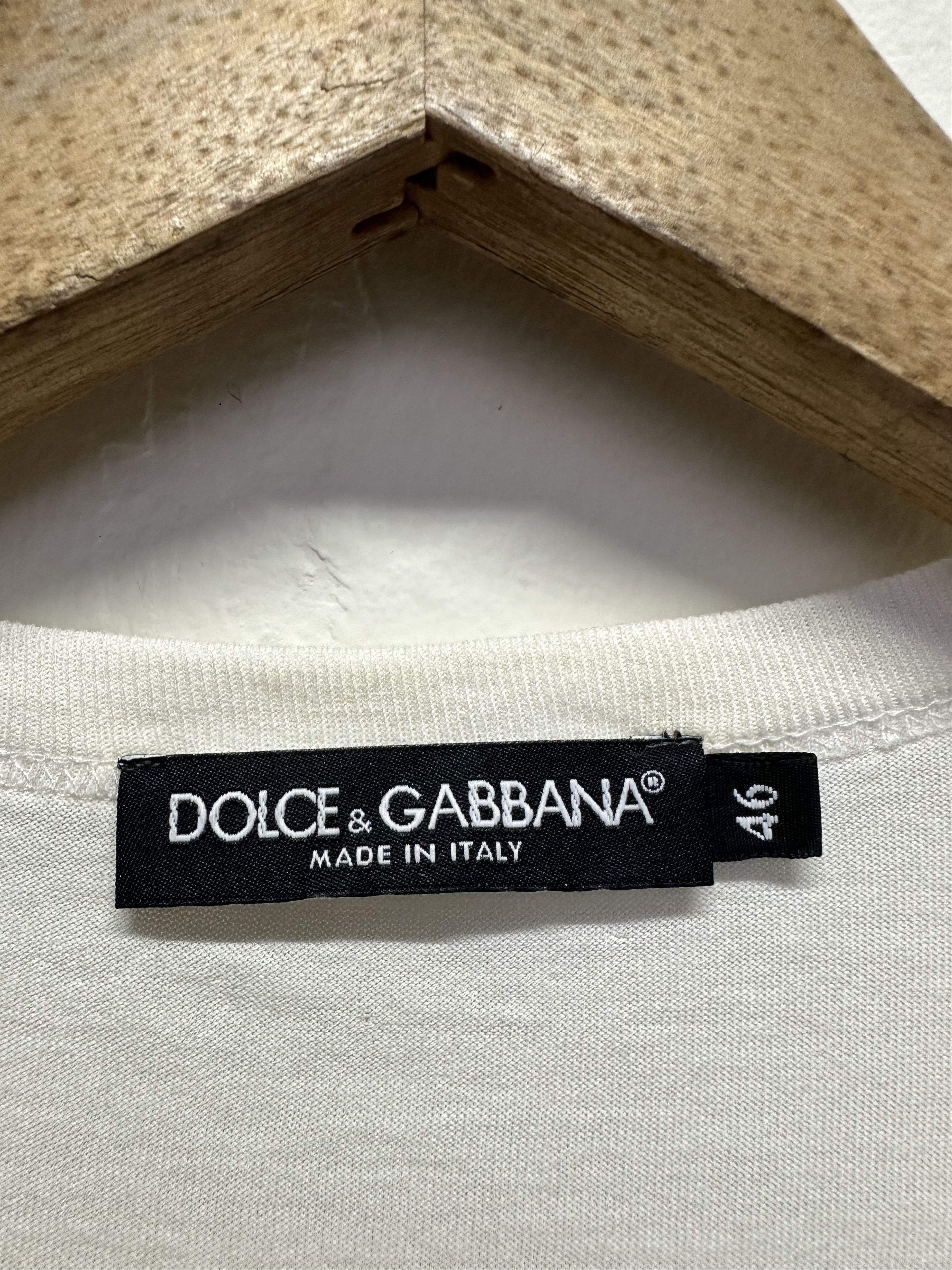 Dolce & Gabbana D&G Dolce & Gabbana Sartoria White Print Tee Size US S / EU 44-46 / 1 - 4 Thumbnail