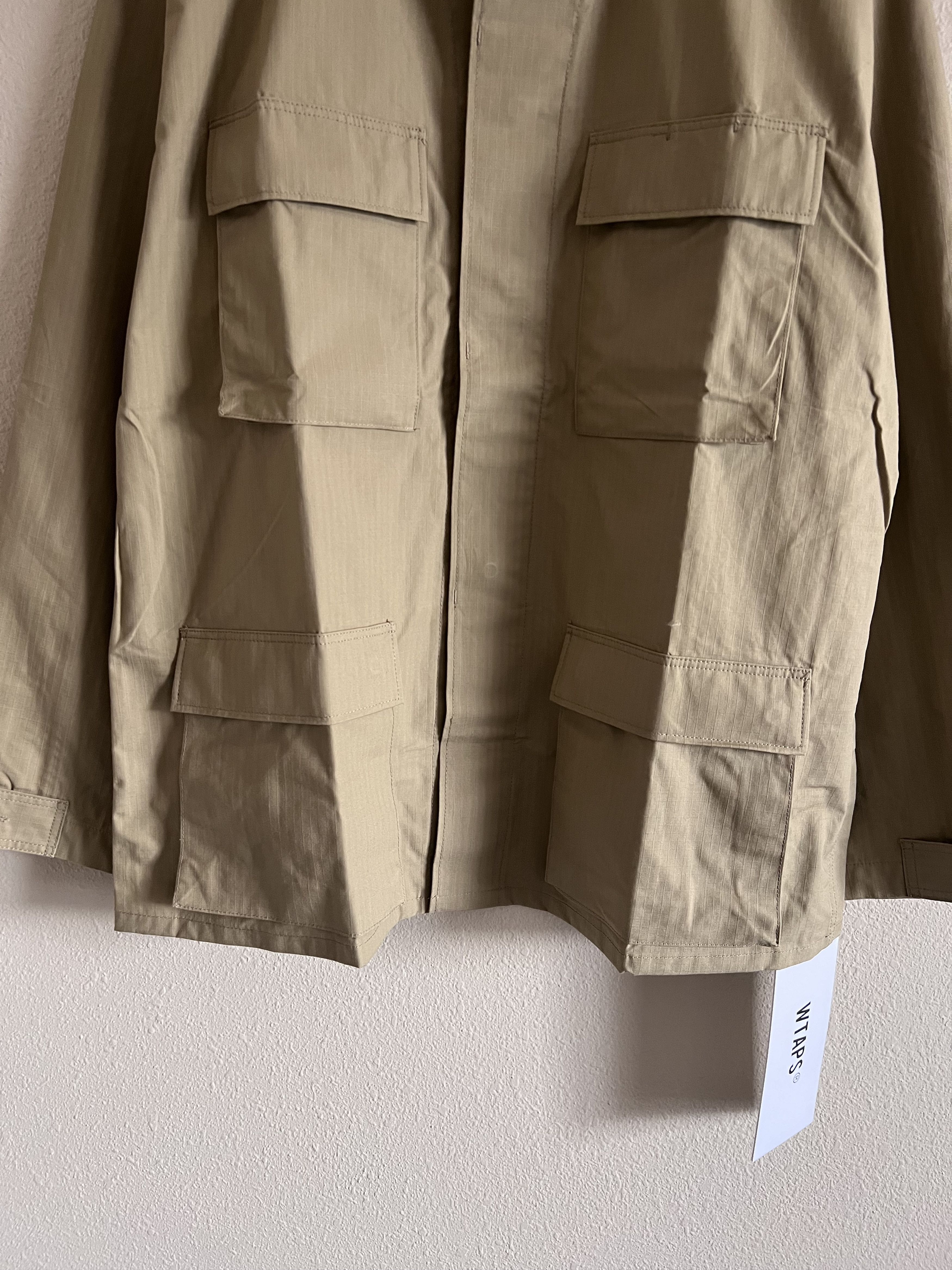 Wtaps WTAPS WMILL-LS Ripstop Overshirt in Beige Size US XL / EU 56 / 4 - 3 Thumbnail