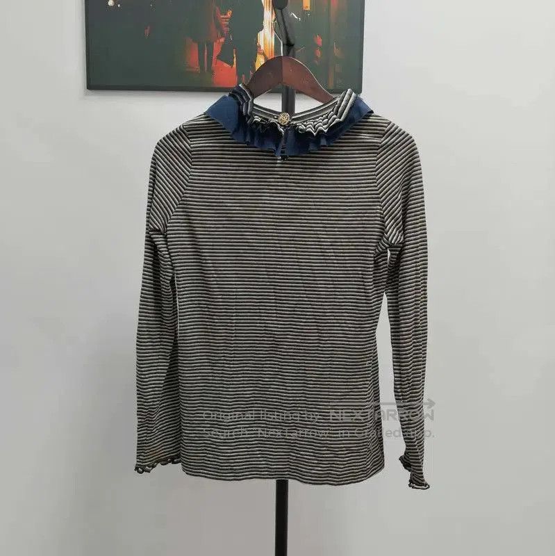 Chanel Chanel Gray Cotton Long Sleeve T-Shirt . Size M / US 6-8 / IT 42-44 - 2 Thumbnail