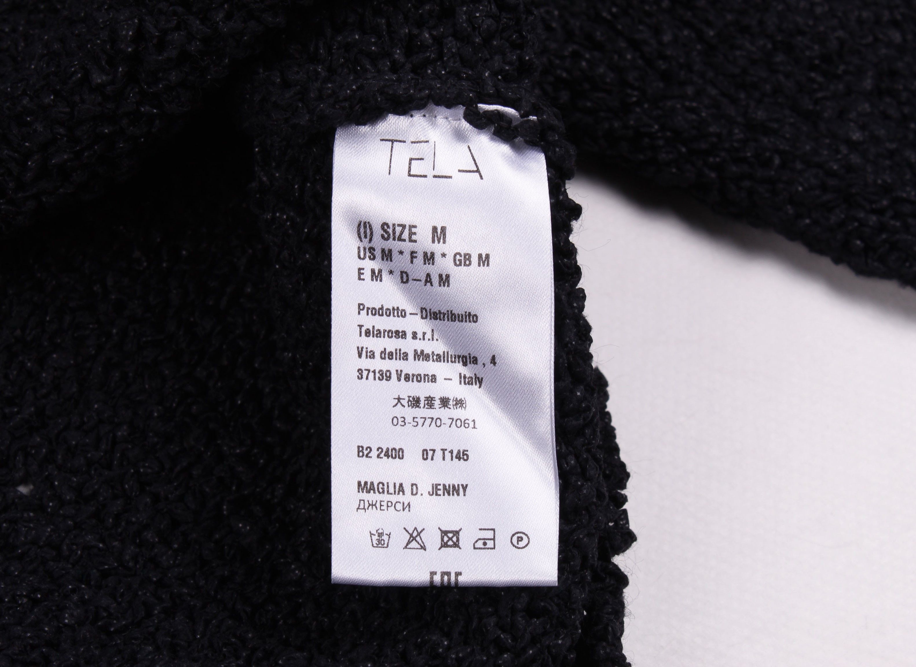 Other TELA Knitted Navy Oversized V-neck Grunge Sweater Jumper Size M / US 6-8 / IT 42-44 - 8 Thumbnail