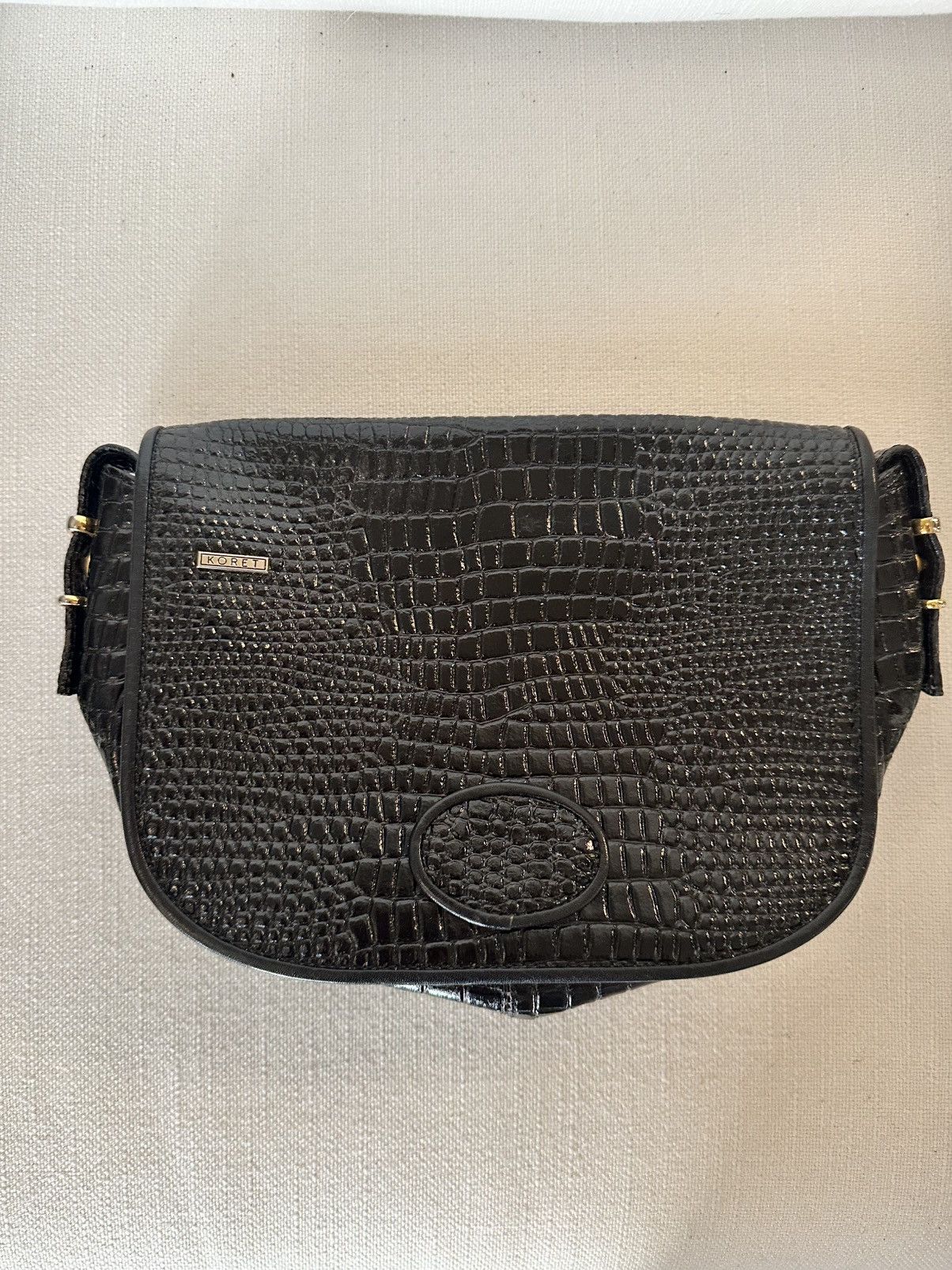 Other VINTAGE KORET Croc-Embossed Shoulder Bag W UNBRANDED CHAIN Size ONE SIZE - 6 Thumbnail