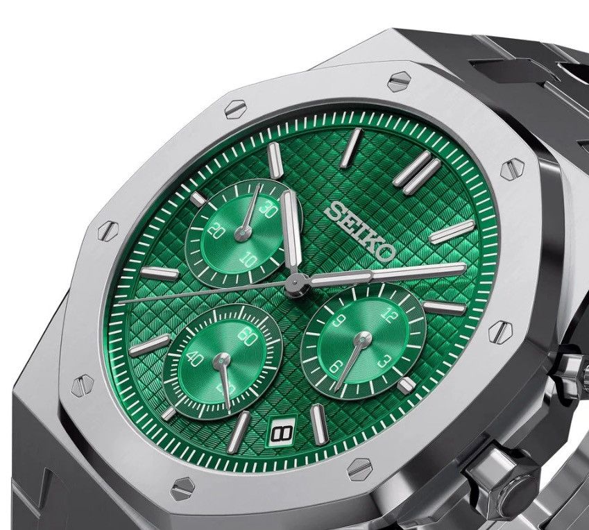 Seiko Mod Seiko Royal Oak Chronograph Watch Size ONE SIZE - 5 Thumbnail