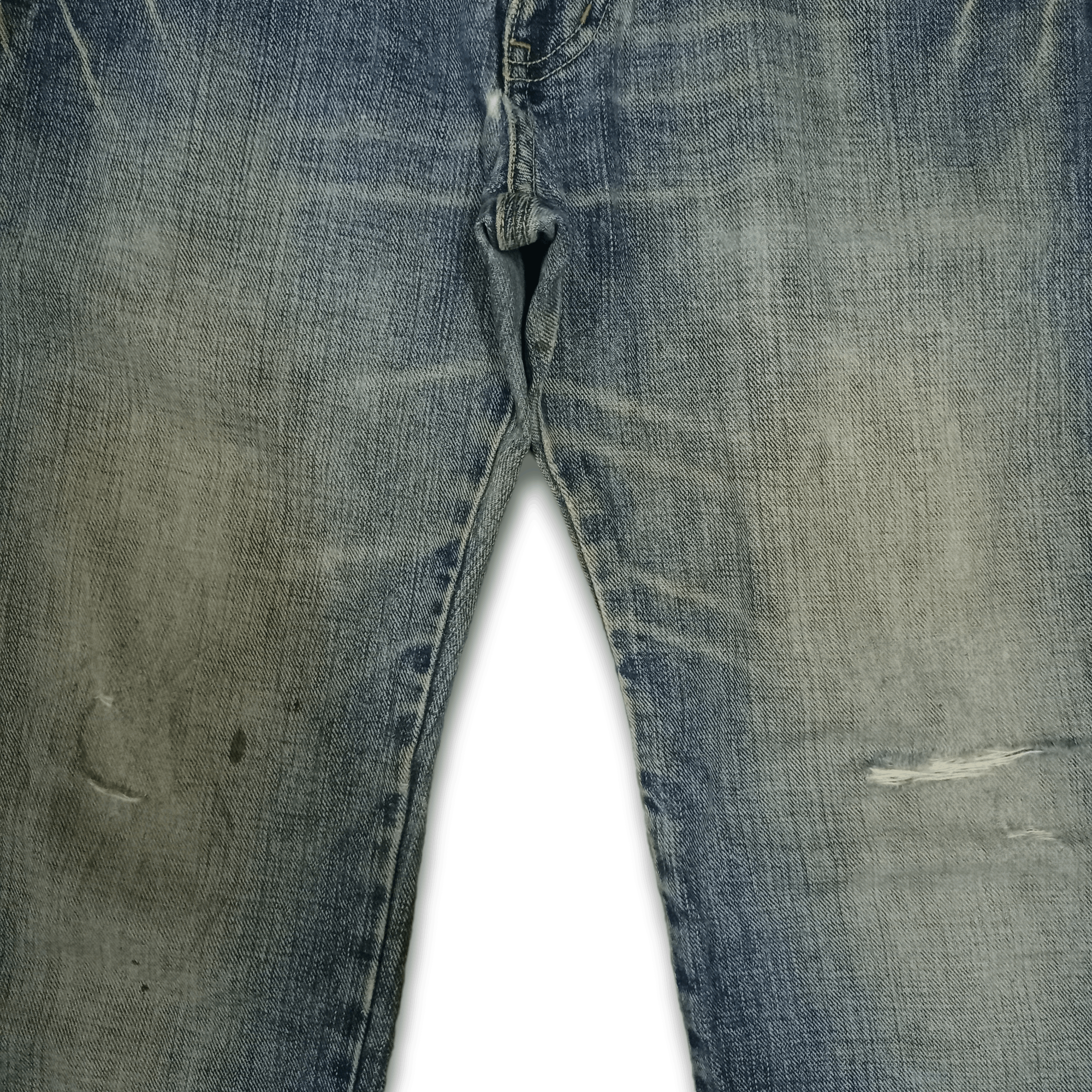 Japanese Brand Vintage Japanese Brand Mud Wash Distressed Baggy Jeans Size US 31 - 5 Thumbnail