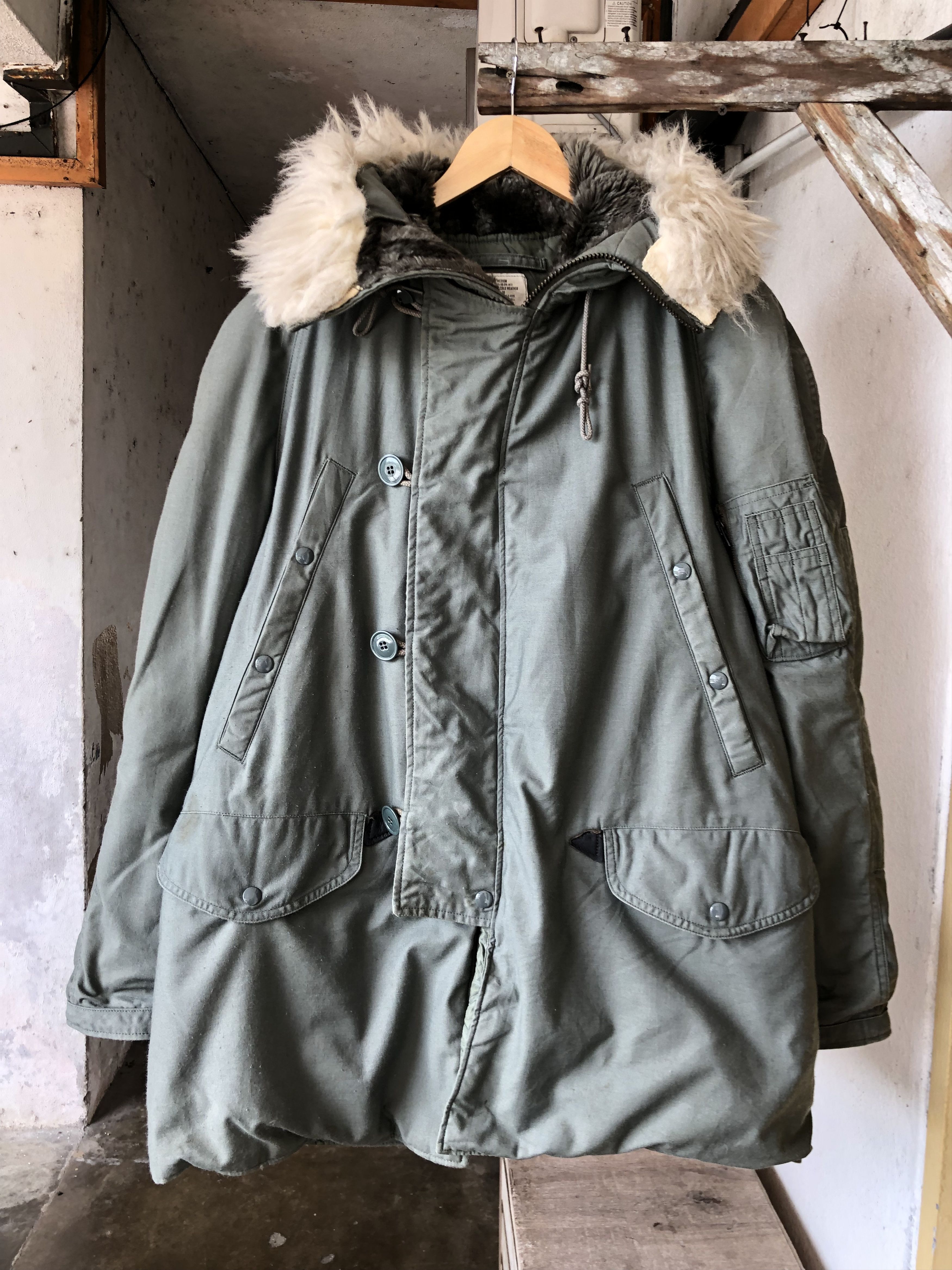 Schott Vtg 80s Schott Military N-3B Cold Weather Parka Size US M / EU 48-50 / 2 - 1 Thumbnail