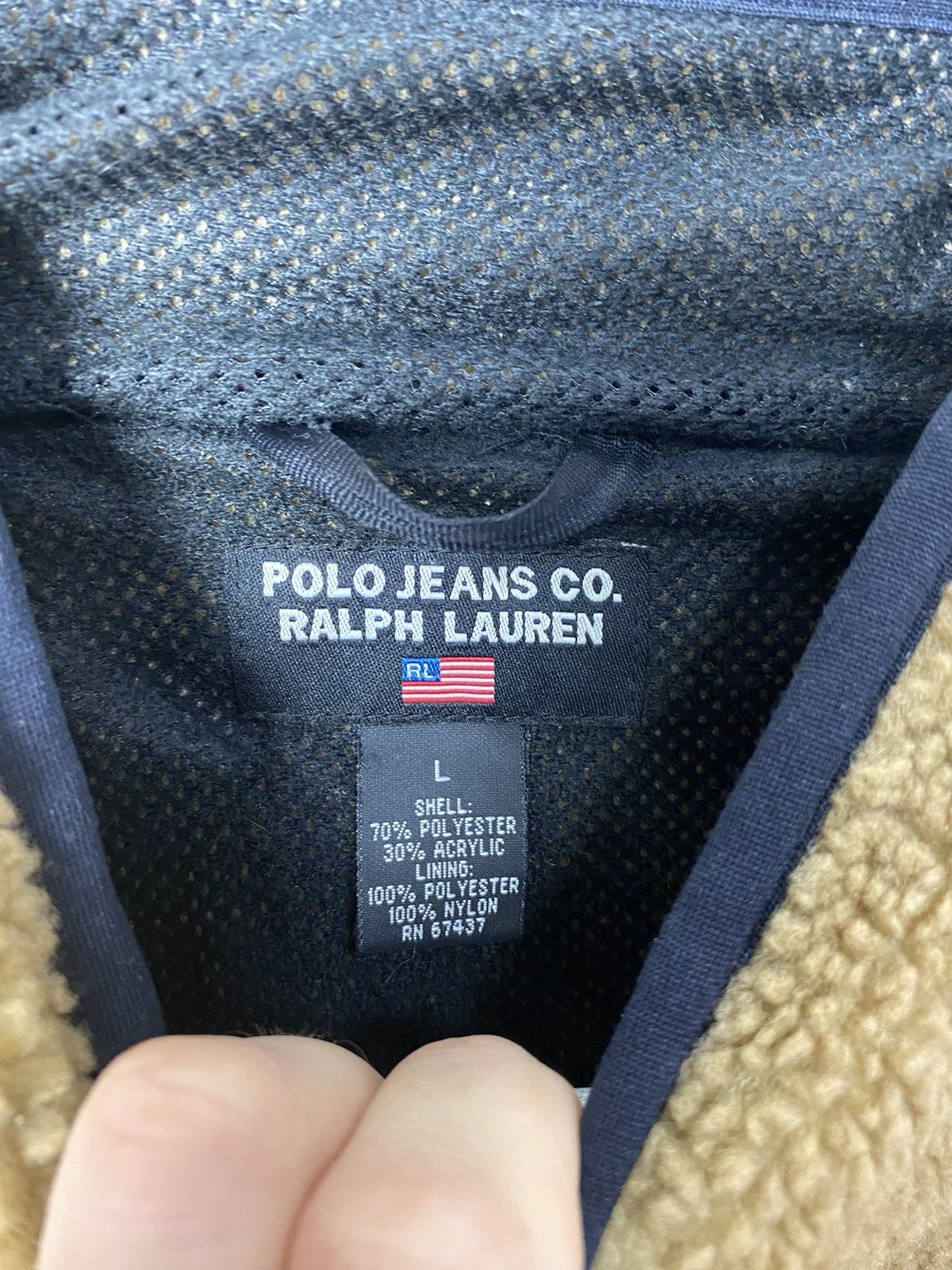 Ralph Lauren Ralph Lauren Polo Jeans Co Vintage Pile Fleece Jacket Size L Size US L / EU 52-54 / 3 - 2 Thumbnail