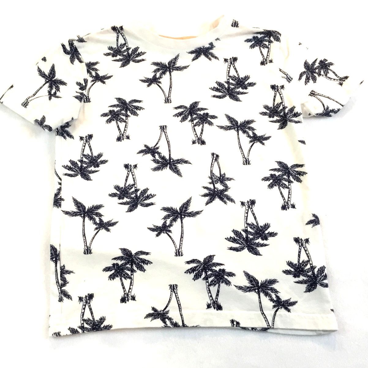 Tommy Bahama Tommy Bahama Child Kid Youth T-Shirt White/Navy Palms 5/6 Size S / US 4 / IT 40 - 1 Thumbnail