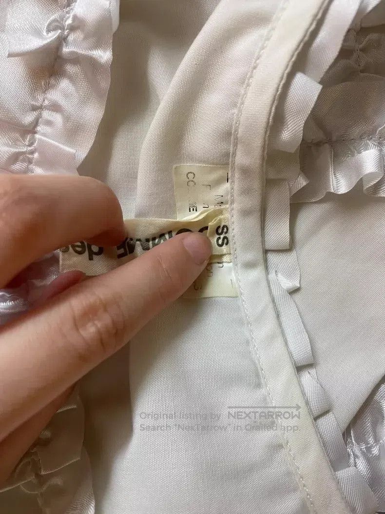 Comme des Garcons Comme Des Garcons White Cotton Lace Frill Off-shoulder Sho Size XS / US 0-2 / IT 36-38 - 7 Thumbnail