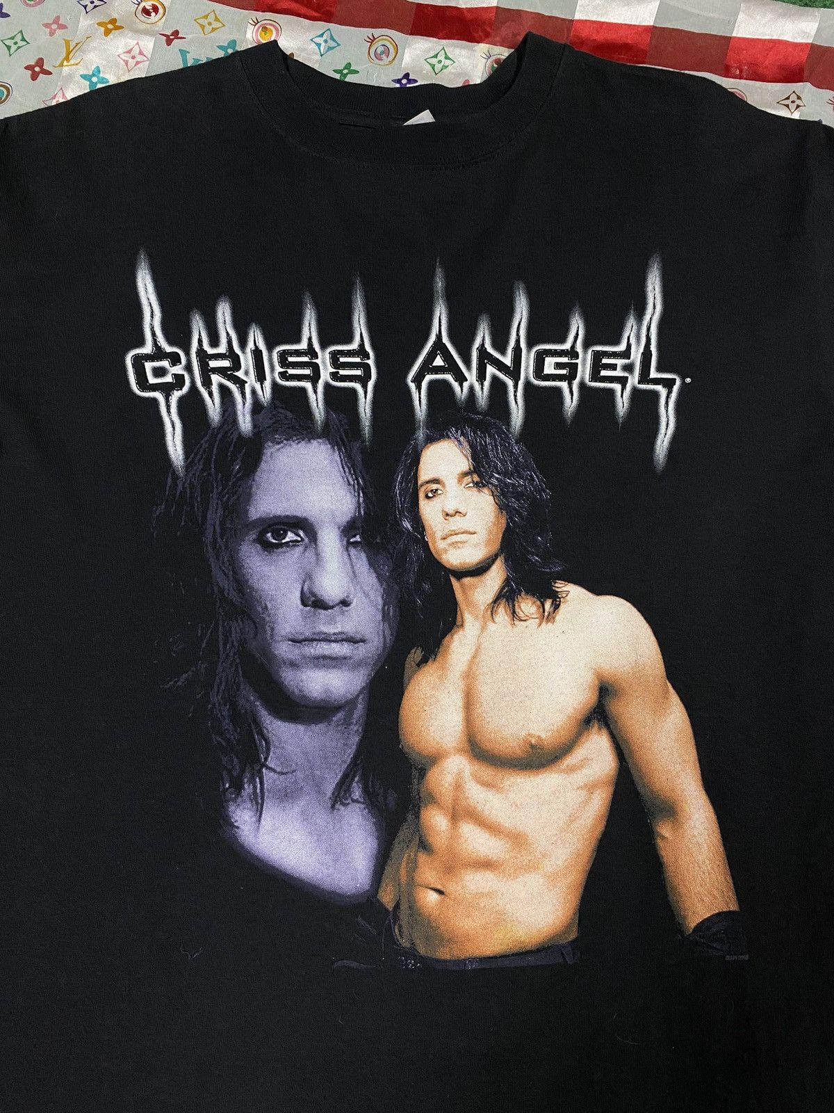 Vintage Vintage 00’ Criss Angel Portrait T Shirt Adult Large Size US L / EU 52-54 / 3 - 3 Thumbnail