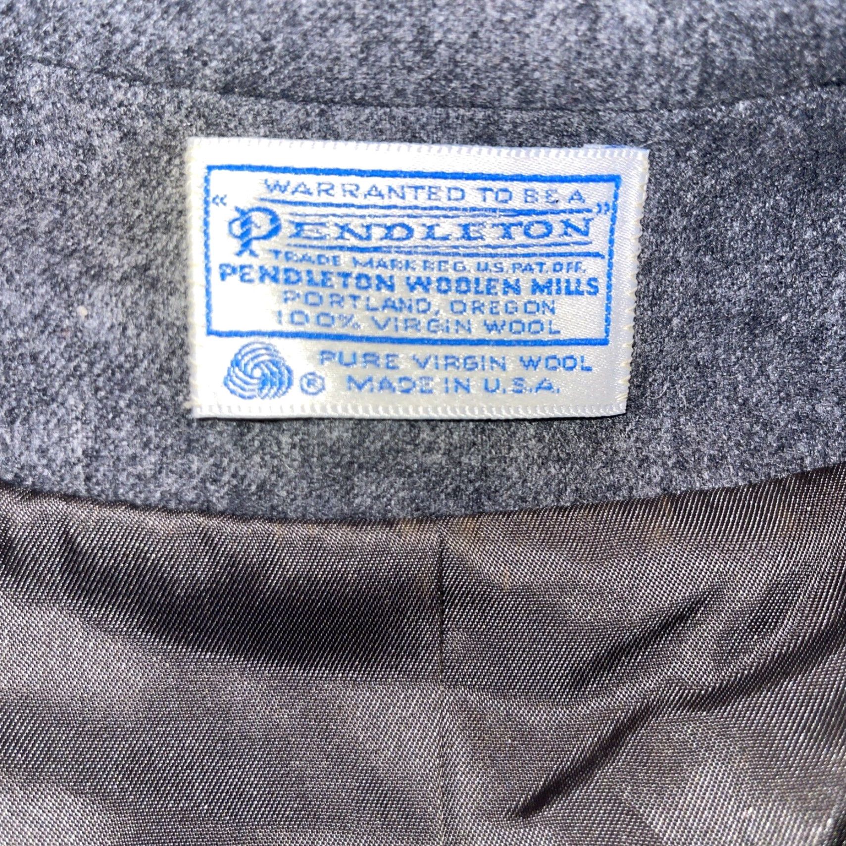 Pendleton VINTAGE Pendleton Blazer Women’s Gray 22W 100% Wool Notch One-Button Single-Breasted Short Sleeve Size 3XL / US 20-22 - 3 Thumbnail
