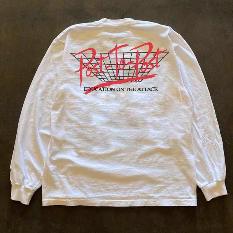 Vintage White washed retro troll eye print long sleeve t-shirt Size US L / EU 52-54 / 3 - 2 Thumbnail