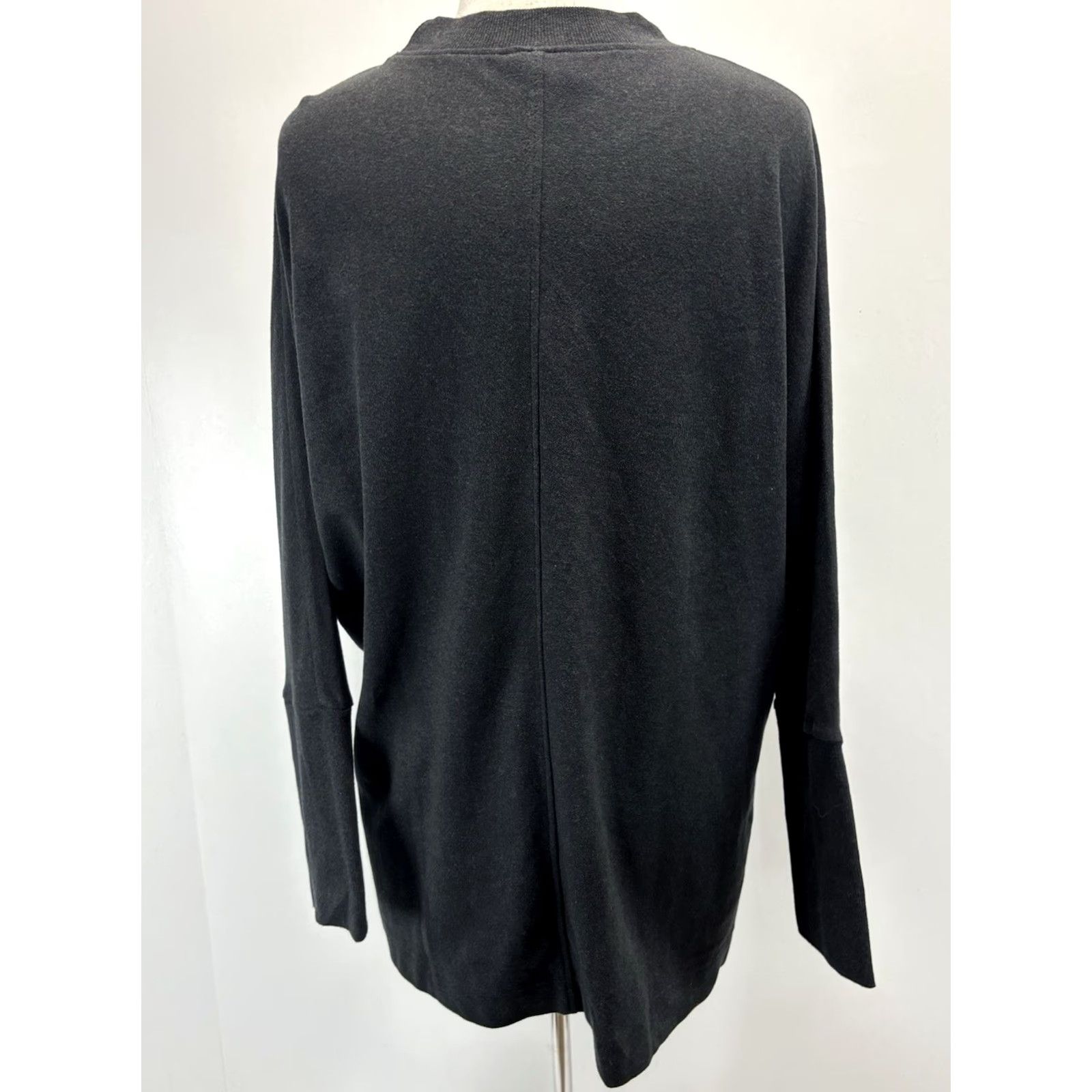 Vintage Pact Sweater Womens M/L Gray Organic Cotton Boxy Relaxed Knit Pullover Casual Travel Bohemian Beach Size M / US 6-8 / IT 42-44 - 3 Thumbnail