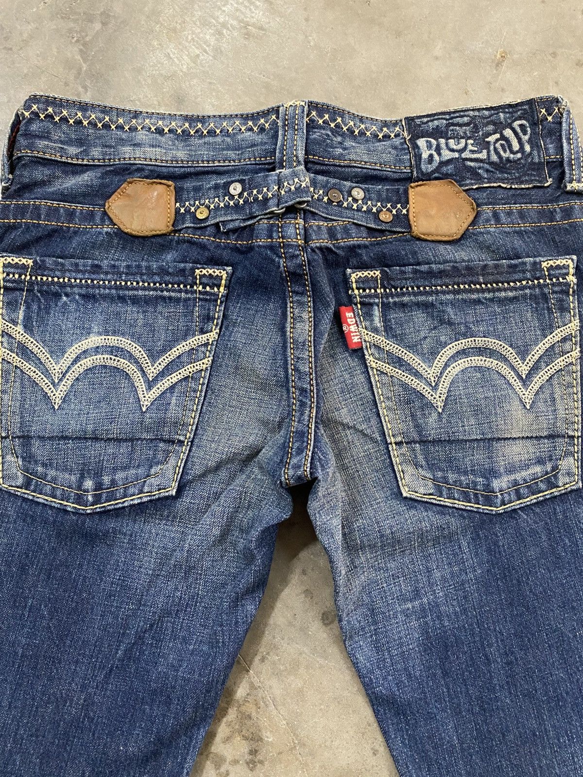 Tornado Mart Flare Jeans Japanese Edwin BTL515 Low Rise @302 Size US 28 / EU 44 - 6 Thumbnail
