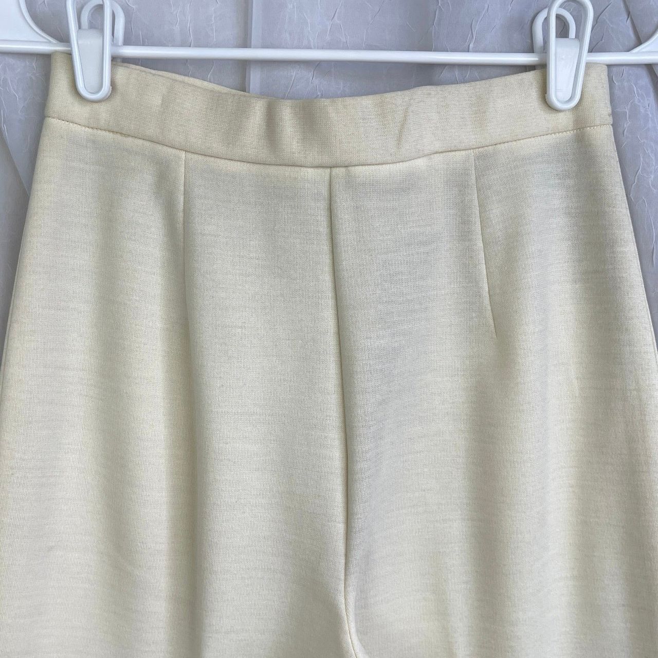 Vintage VTG 70’s Cream Blazer Jacket & High Waist Pants Suit Set XS Size 24" / US 00 / IT 34 - 18 Thumbnail