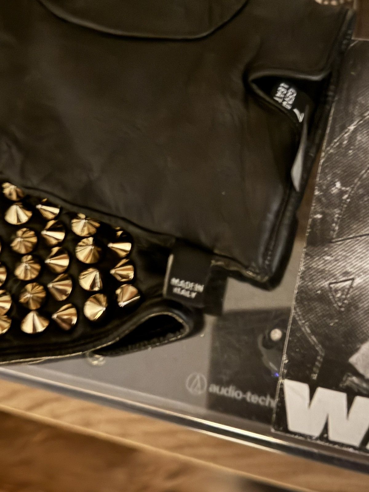 Philipp Plein Philipp Plein Leather Stud Gloves Size ONE SIZE - 5 Thumbnail