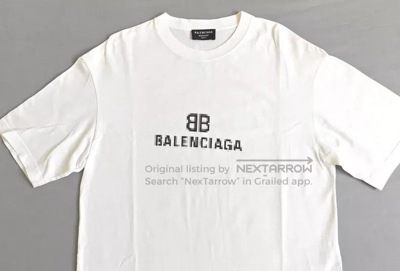 Balenciaga Balenciaga Mosaic Short Sleeve T-Shirt Size US XXS / EU 40 - 2 Thumbnail