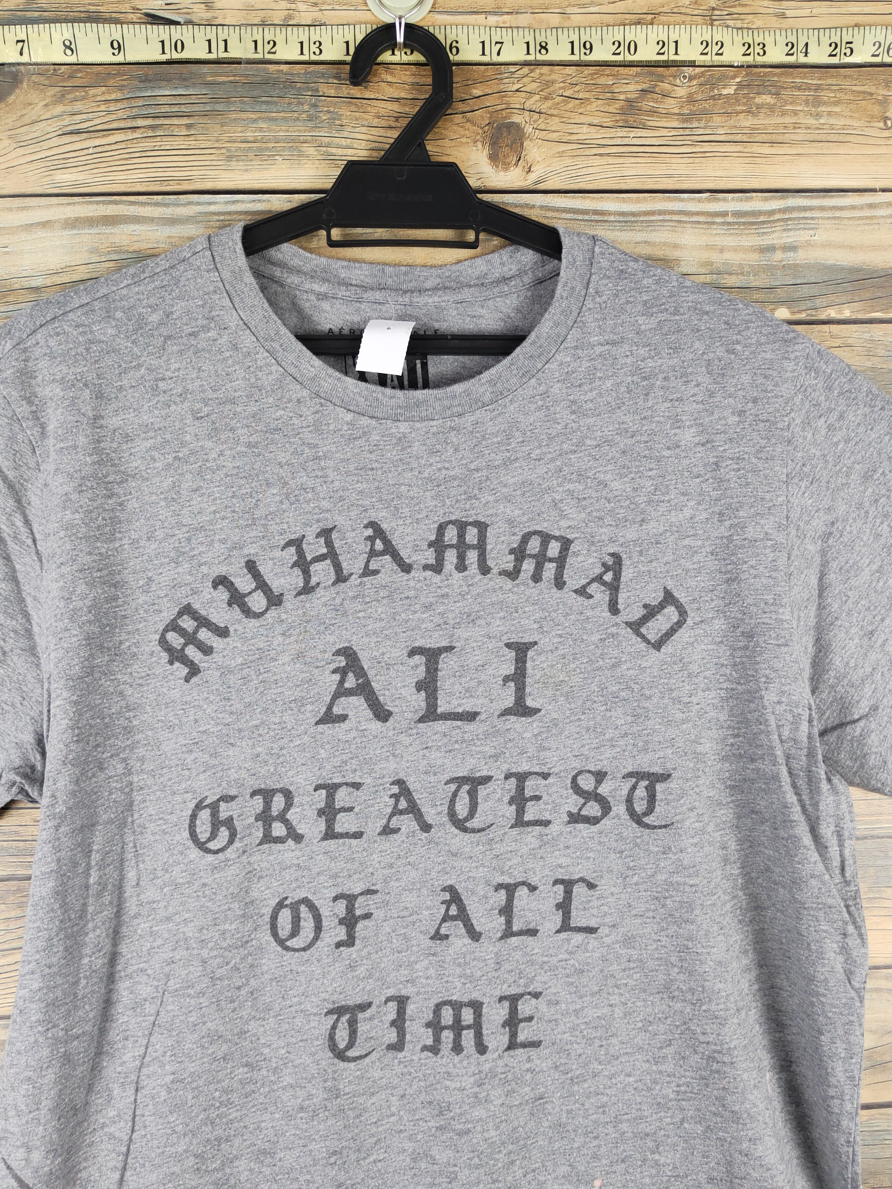 Aeropostale DL Aeropostale Gray Muhammad Ali Short Sleeve T-shirt #2566 Size US M / EU 48-50 / 2 - 2 Thumbnail