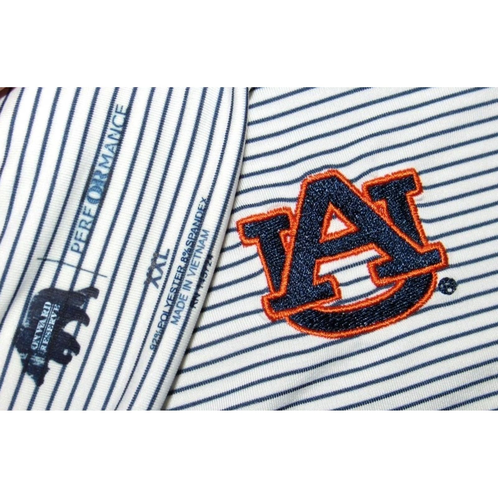 Vintage ONWARD RESERVE Auburn Tigers Short Sleeve Performance Polo Shirt XXL Men White Polo Shirt XXL Mens Size US XXL / EU 58 / 5 - 3 Thumbnail