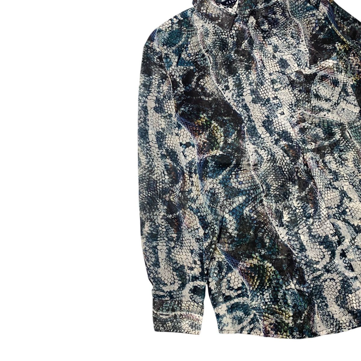 If Six Was Nine 2000's Ksubi Snakeskin Mesh Shirts Size US M / EU 48-50 / 2 - 4 Thumbnail