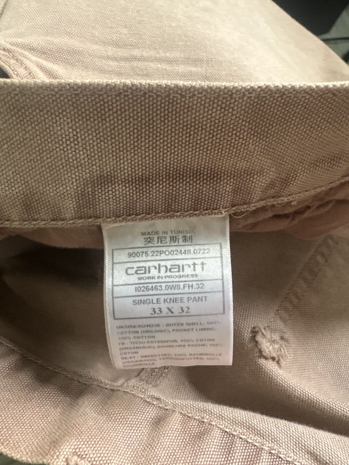 Carhartt Wip Carhartt WIP Single Knee Pants Pink 33x32 Size US 33 - 6 Thumbnail