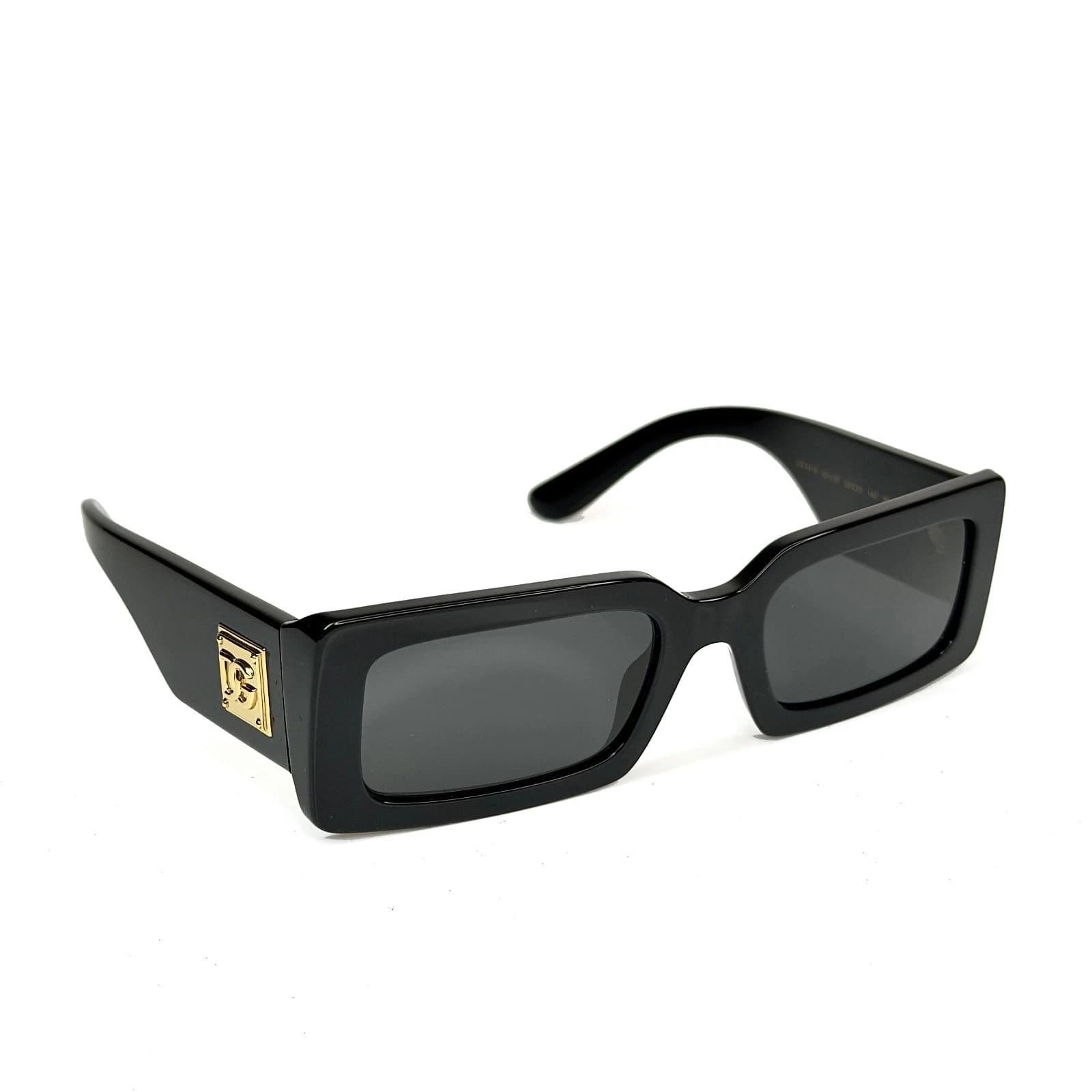 Dolce & Gabbana DOLCE & GABBANA 4416 Black Geometric Narrow Sunglass DG4416 Size ONE SIZE - 8 Thumbnail