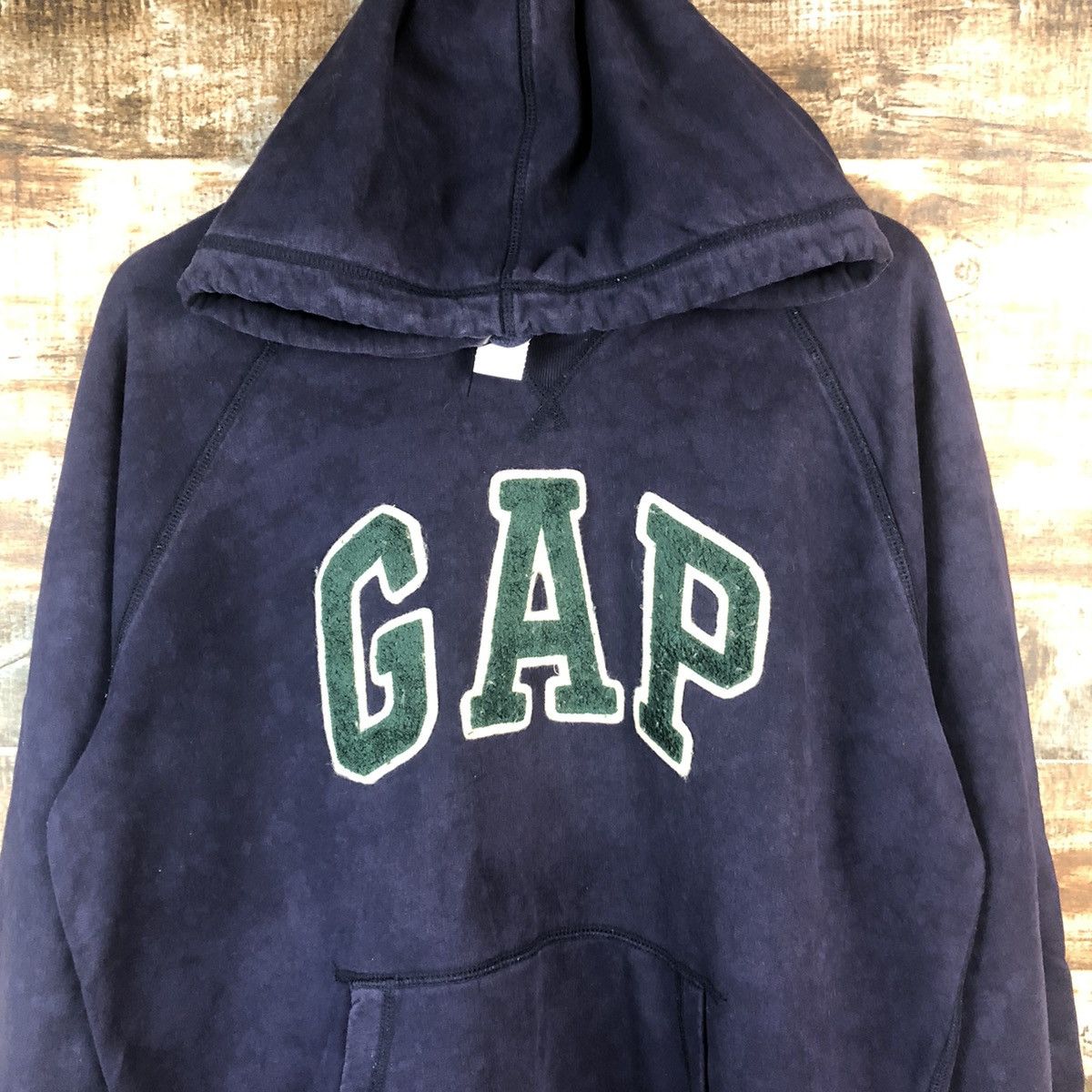 Gap Gap vintage spellout Dark Blue Hoodie #A2003 Size US M / EU 48-50 / 2 - 5 Thumbnail