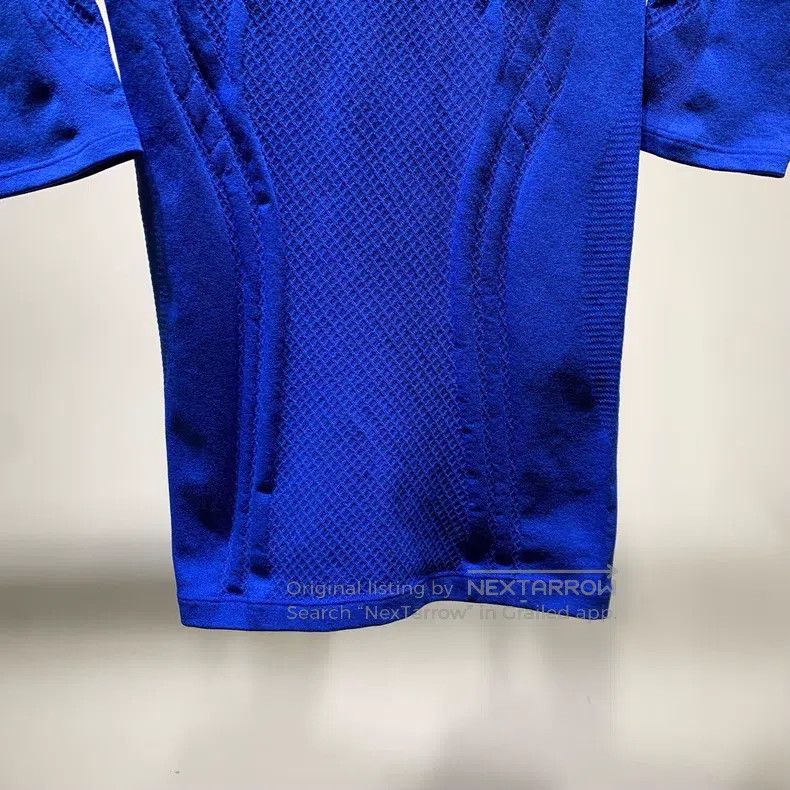 Balenciaga Balenciaga Blue Chest Logo Tight Short Sleeve Size XS / US 0-2 / IT 36-38 - 4 Thumbnail