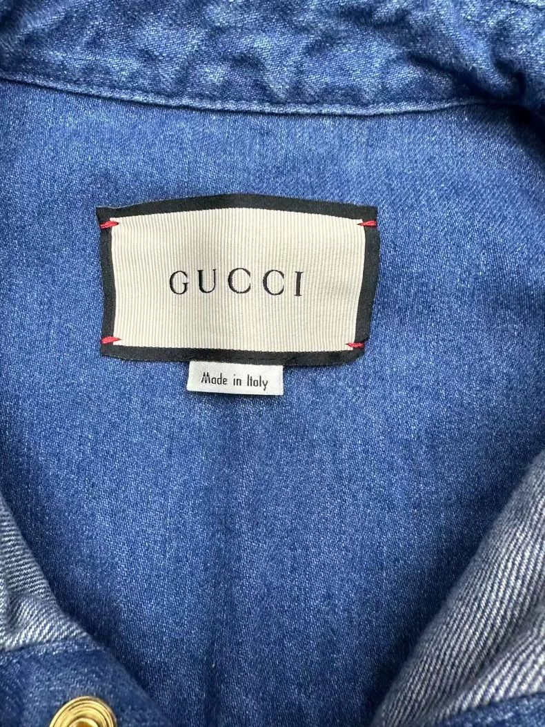 Gucci Gucci Double g-striped denim shirt jacket 2501-Nextarrow Size US M / EU 48-50 / 2 - 4 Thumbnail