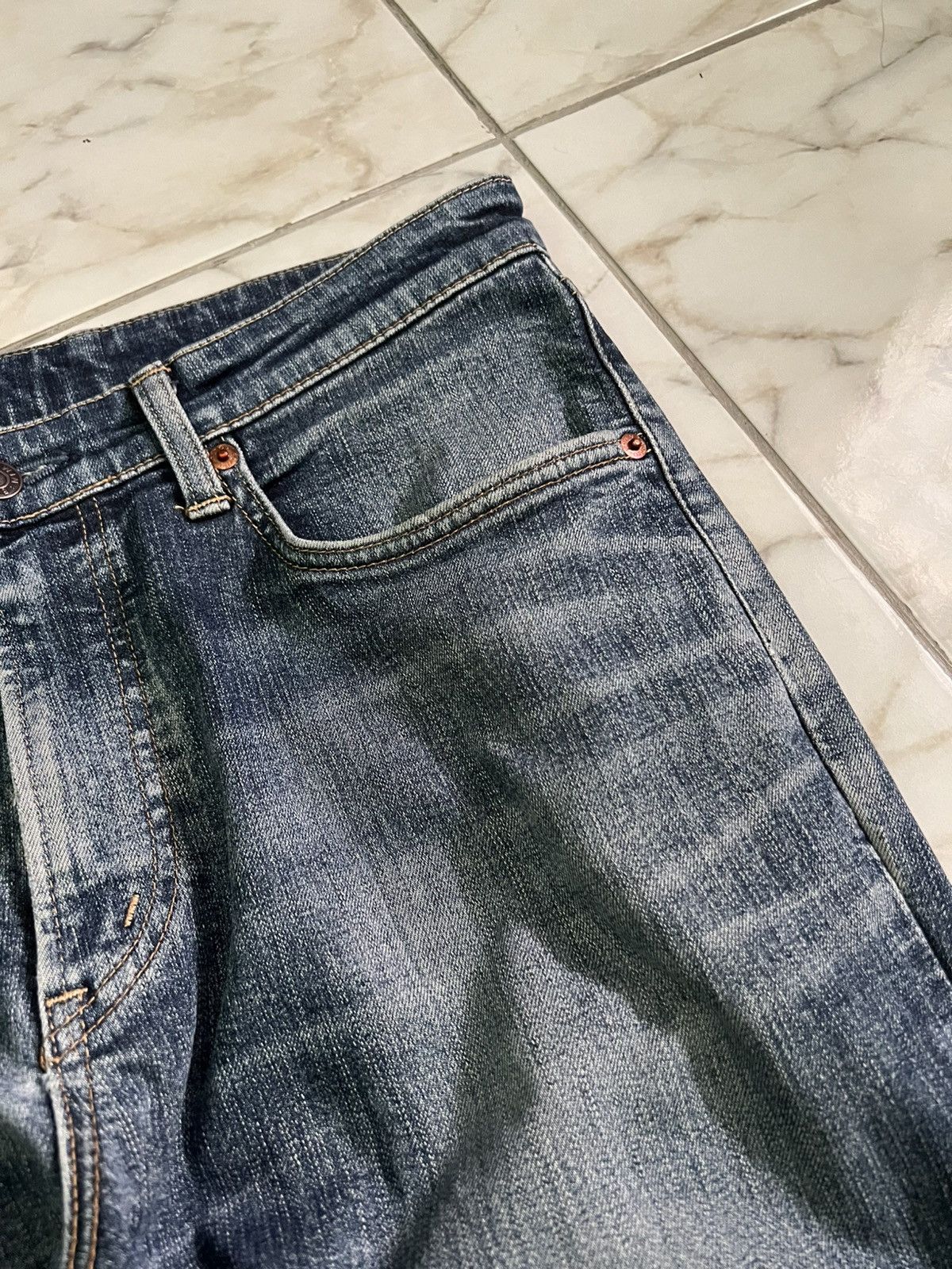 Edwin × Hysteric Glamour × If Six Was Nine 💥Baggy💥Vintage Edwin 503 Distress Washed Jean Size US 32 / EU 48 - 8 Thumbnail