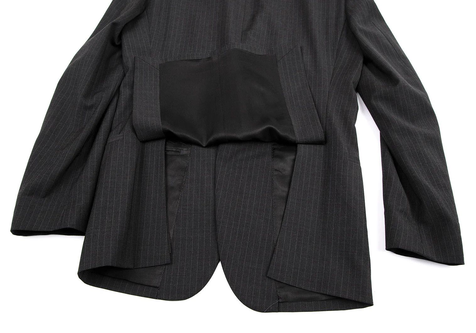 Dolce & Gabbana Pinstripe Narrow Lapel Jacket Charcoal Size 44 Size US S / EU 44-46 / 1 - 15 Thumbnail