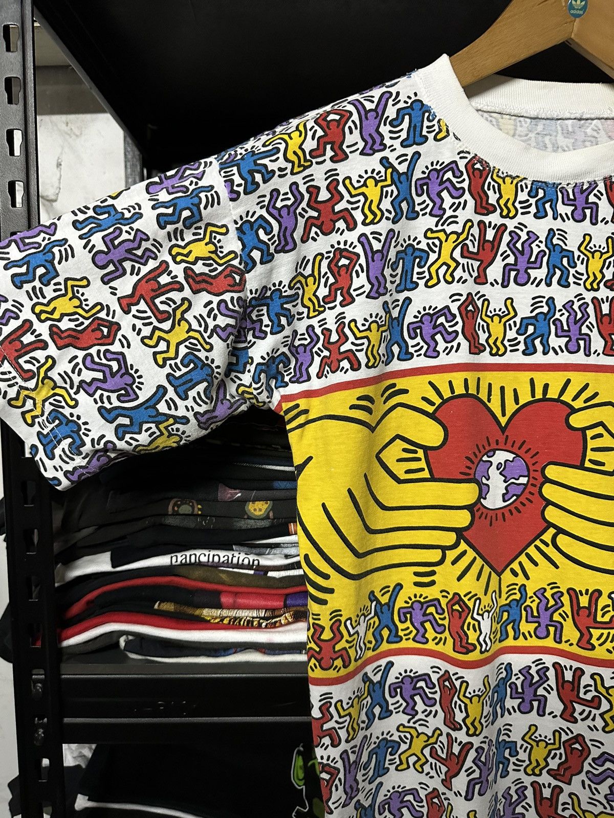 Andy Warhol Vintage 90s Keith Haring Popart Ovp Tee Size US M / EU 48-50 / 2 - 5 Thumbnail