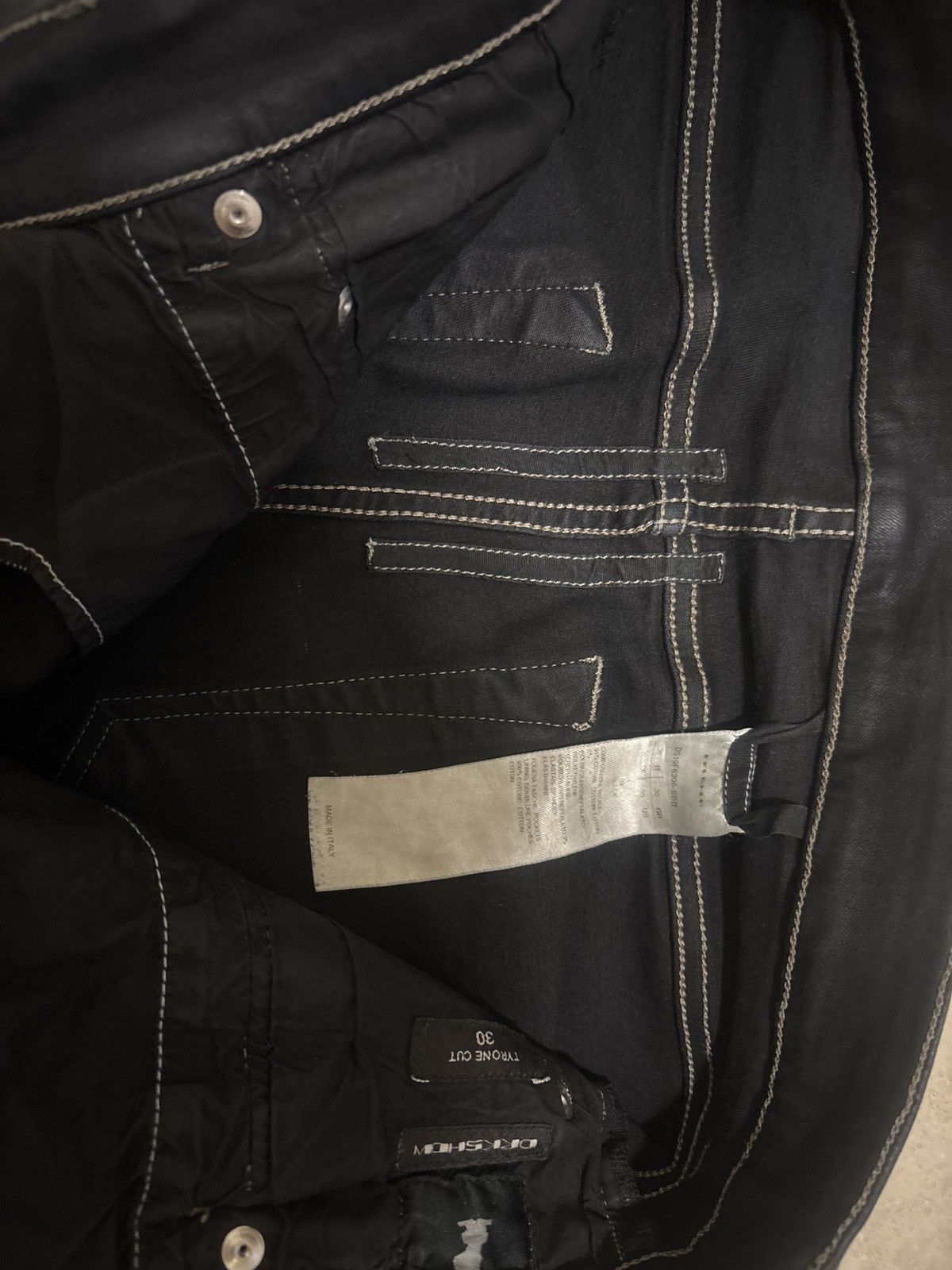 Rick Owens Rick Owen Drkshdw tyrone cut denim Size US 30 / EU 46 - 2 Thumbnail