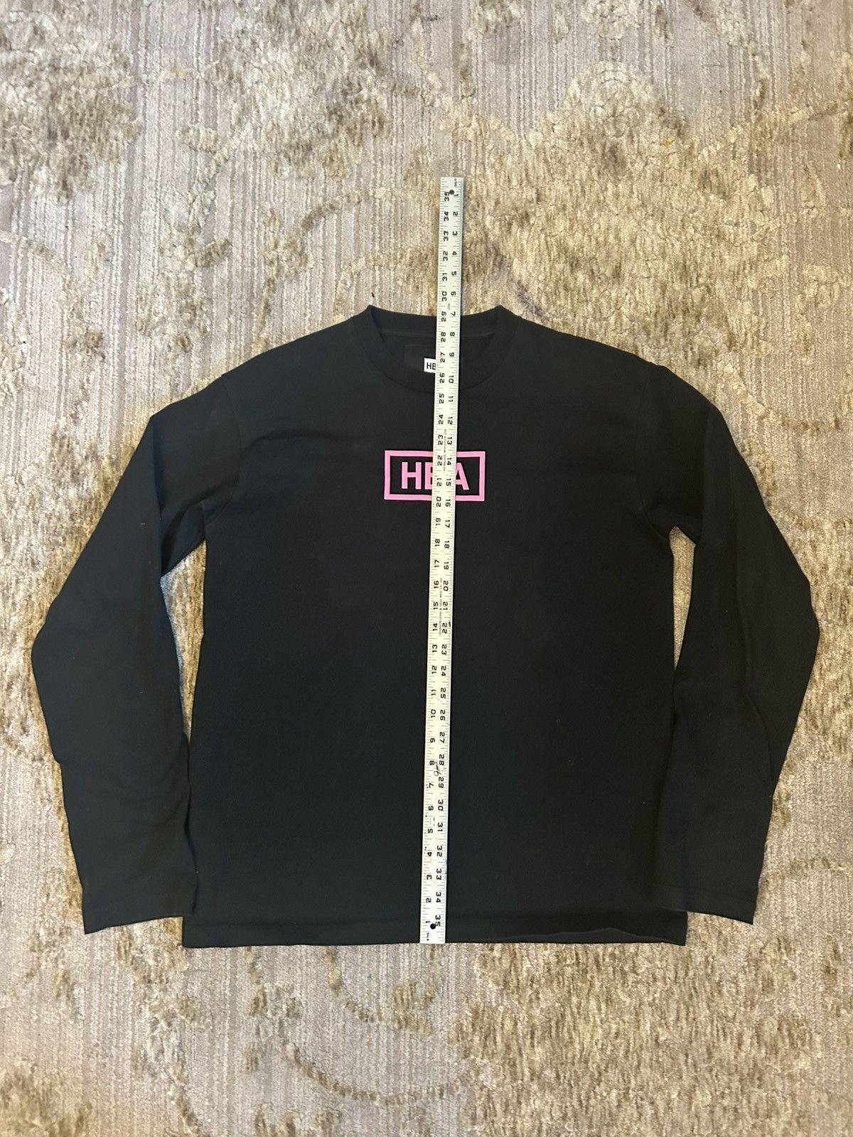 Hood By Air HBA Black oversized long sleeve with a pink HBA logo Size US M / EU 48-50 / 2 - 2 Thumbnail