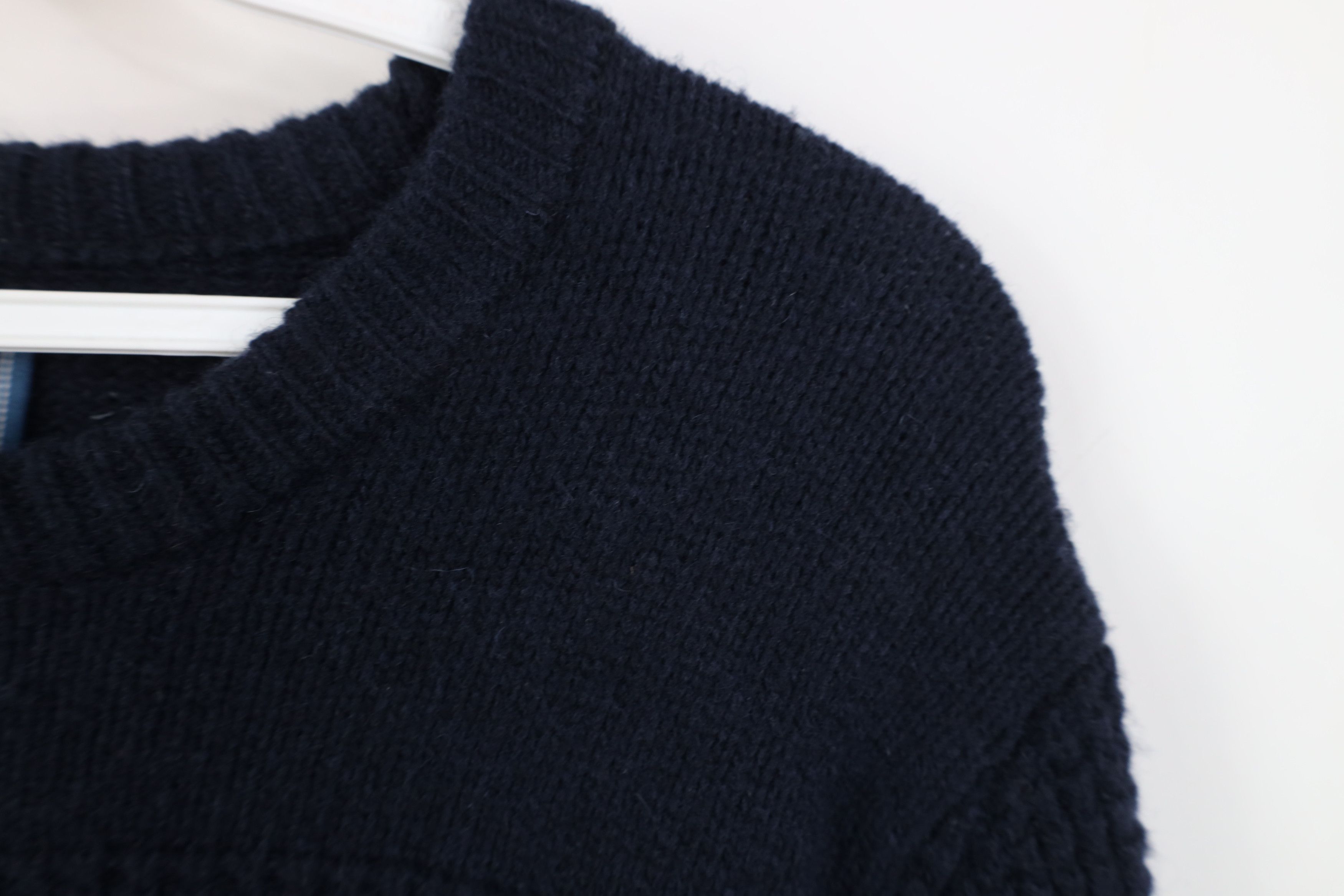 Vintage Deadstock Vintage Y2K Streetwear Lambswool Knit Sweater Blue Size US S / EU 44-46 / 1 - 5 Thumbnail
