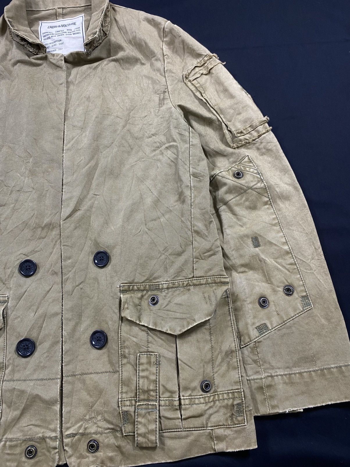 If Six Was Nine Military Jacket Punk Distressed Taxi driver style Size US M / EU 48-50 / 2 - 6 Thumbnail