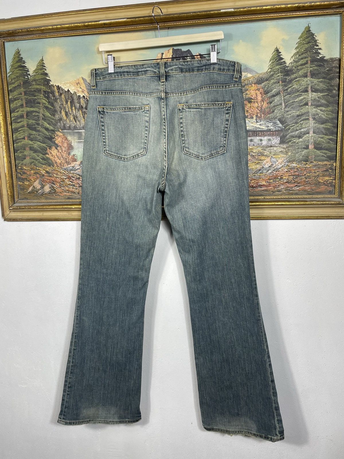 Gap × If Six Was Nine × Vintage Gap Vintage Y2k Denim Jeans Flare Pants Washed Distressed Size US 36 / EU 52 - 8 Thumbnail
