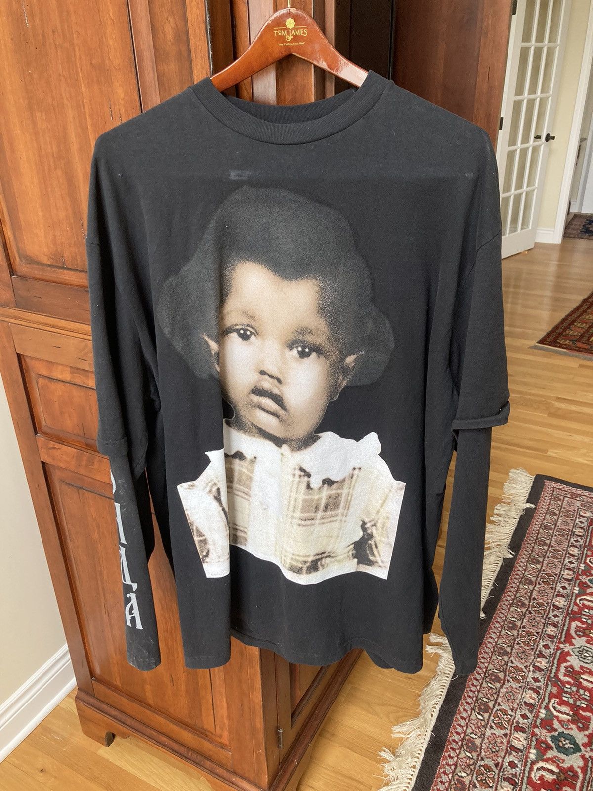 image of Kanye West Donda Merch- Chicago Listening Party 2021 in Black, Men's (Size XL)