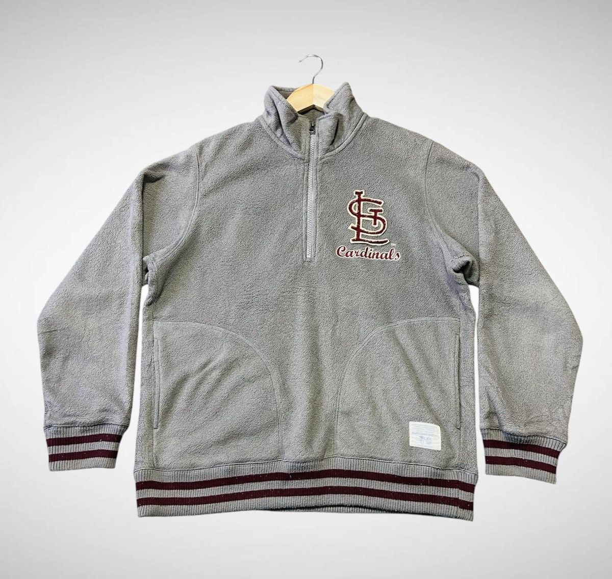 MLB St Louis Cardinal MLB Half Zipper Fleece Size US XL / EU 56 / 4 - 3 Thumbnail