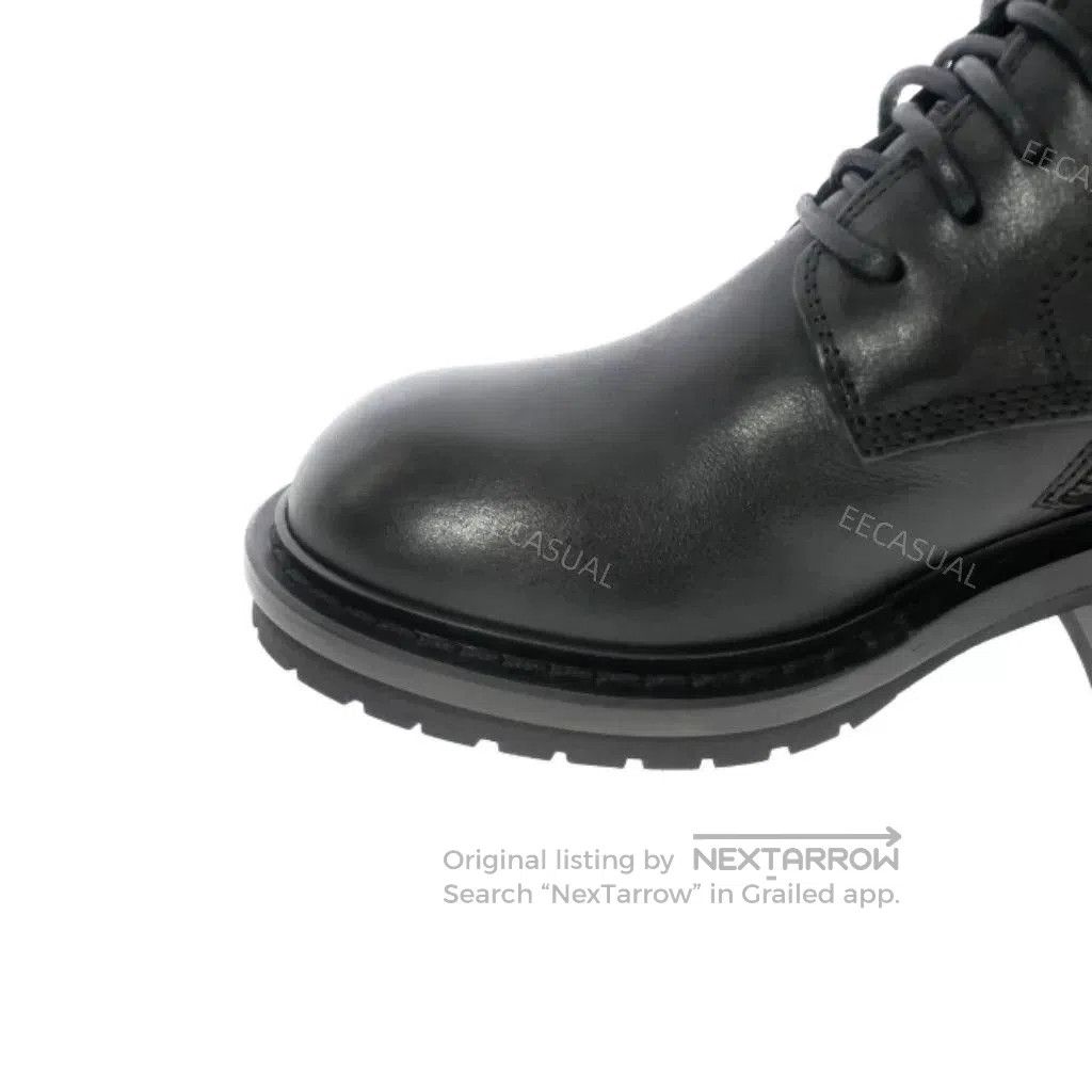 Ann Demeulemeester Elegant Black Leather High Heeled Boots. Size US 4 / IT 34 - 6 Thumbnail