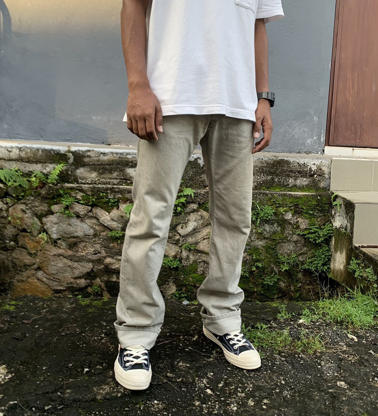 Diesel 👹Vintage Diesel Embroidery Logo Straight Cut Denim Size US 30 / EU 46 - 7 Thumbnail