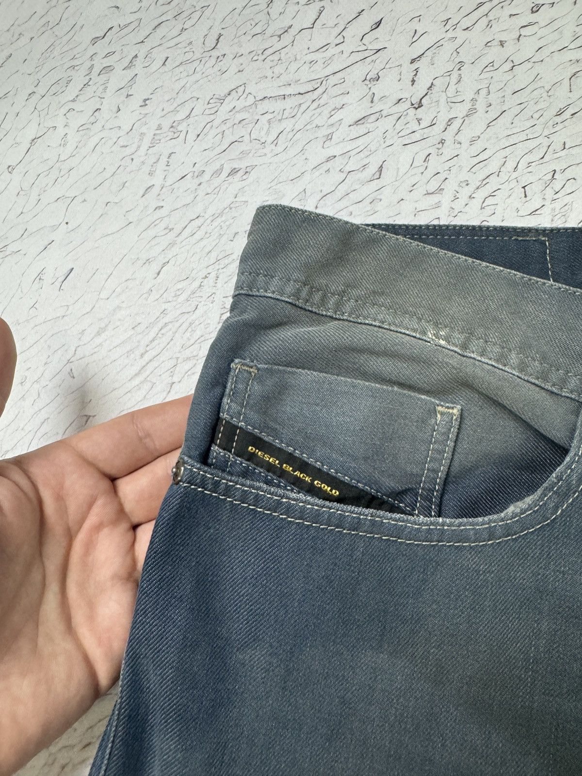 Diesel Black Gold Diesel Black Gold dirty painted style casual denim jeans Size US 36 / EU 52 - 12 Thumbnail