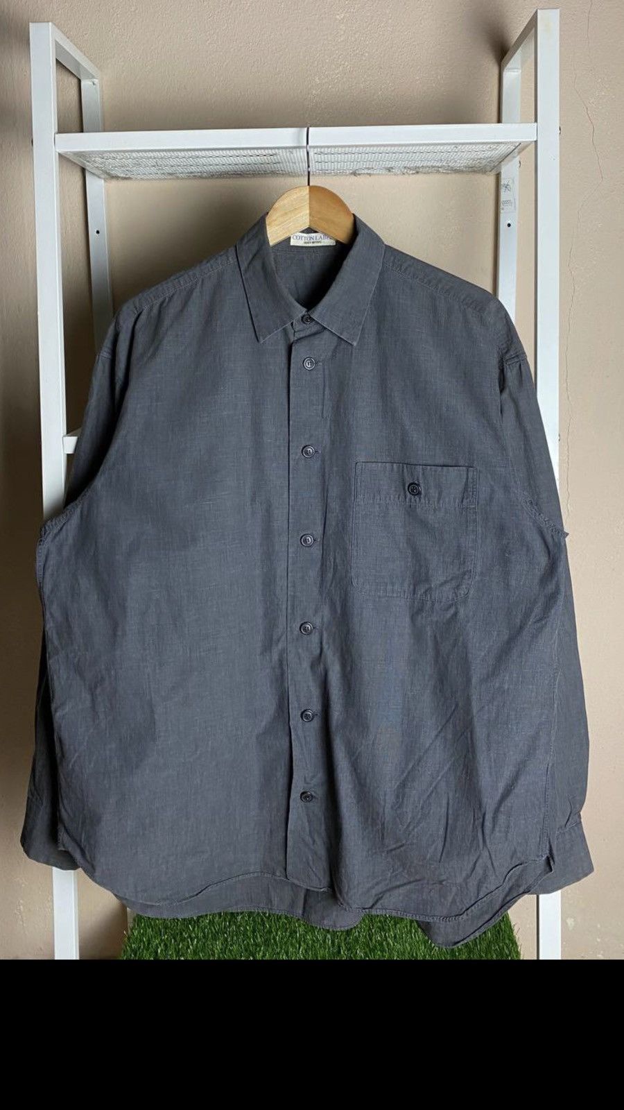 Issey Miyake Long Sleeve Button-Up Shirts (PIT 24)