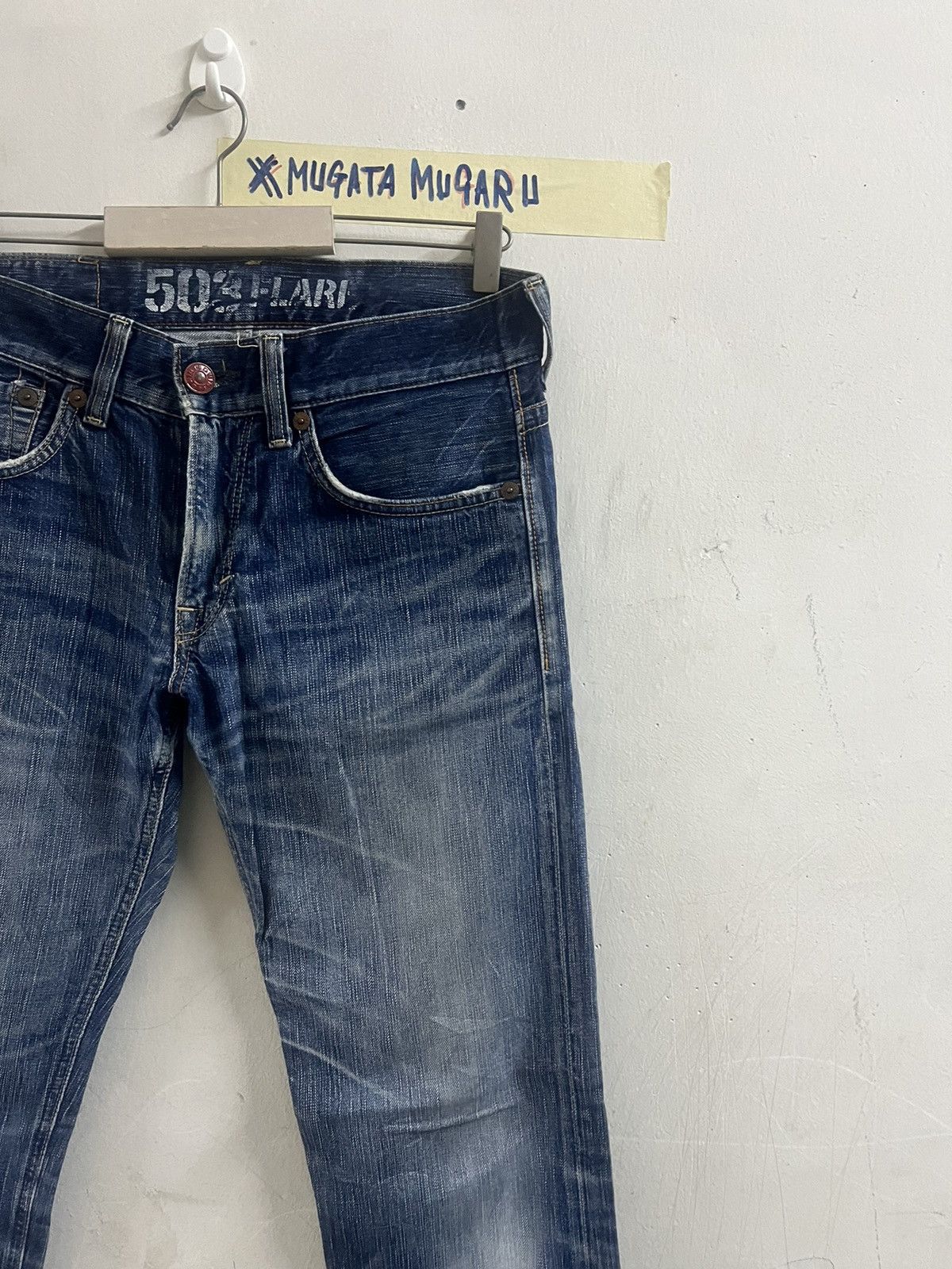 Designer × If Six Was Nine × Japanese Brand THRASHED FLARE EDWIN 503 DISTRESSED DENIM PANT Size US 32 / EU 48 - 5 Thumbnail