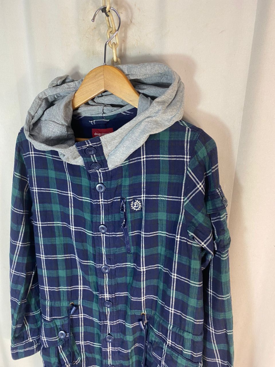 Japanese Brand Unisex🔥Drugstore hoodie button up parka Size US M / EU 48-50 / 2 - 2 Thumbnail