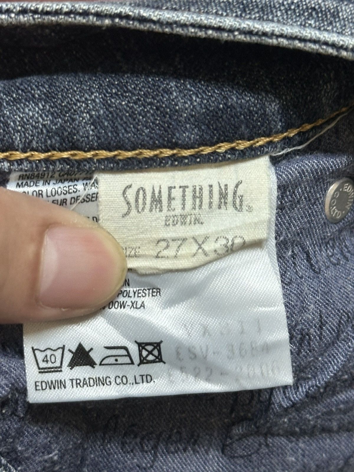 Edwin × Japanese Brand Vintage Edwin Something With WideLeg Bootcut Style Faded Size US 28 / EU 44 - 10 Thumbnail
